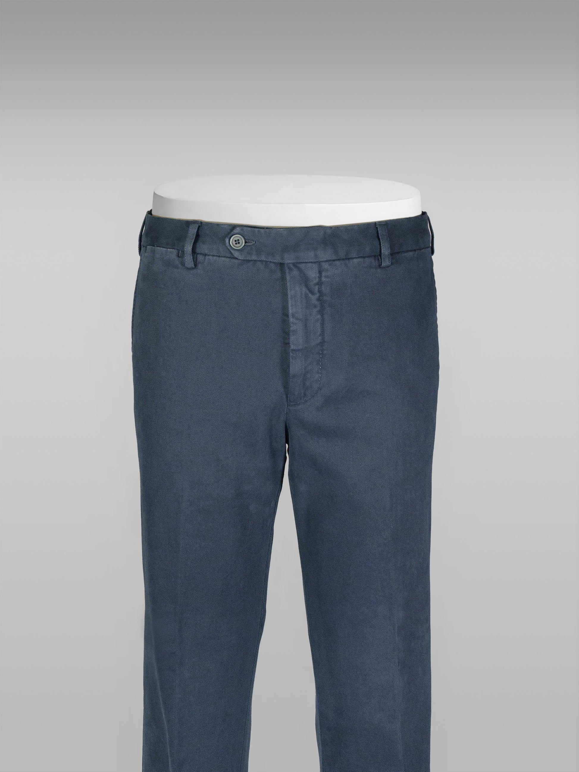 Pantaloni sportivi in cotone elastan blu denim