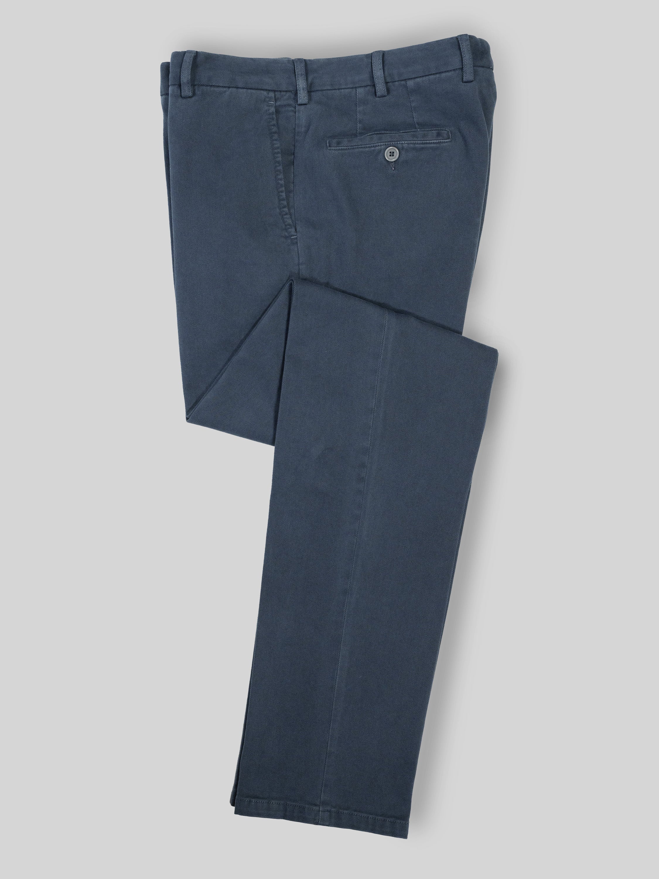 Pantaloni sportivi in cotone elastan blu denim