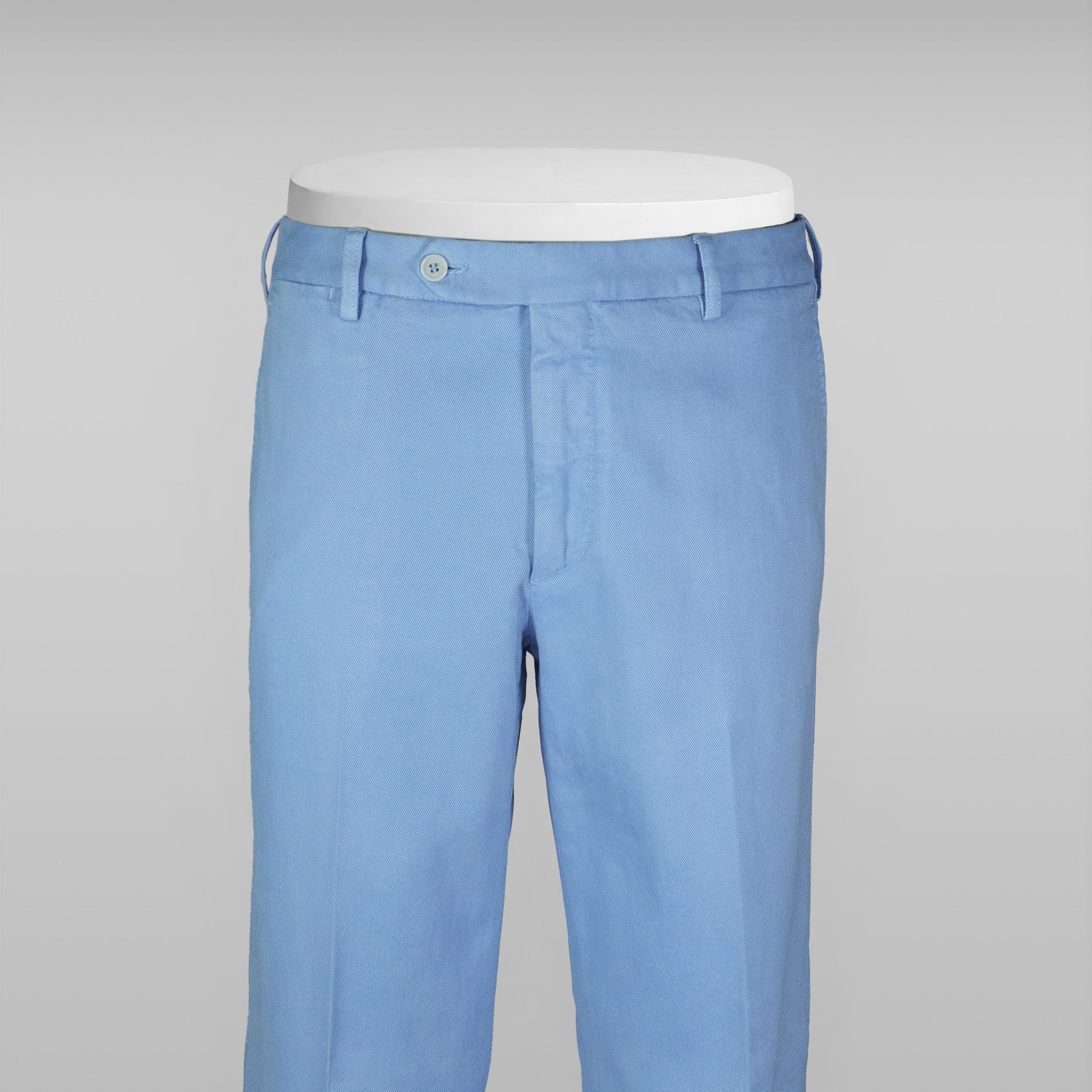 Pantaloni sportivi in cotone elasticizzato azzurro