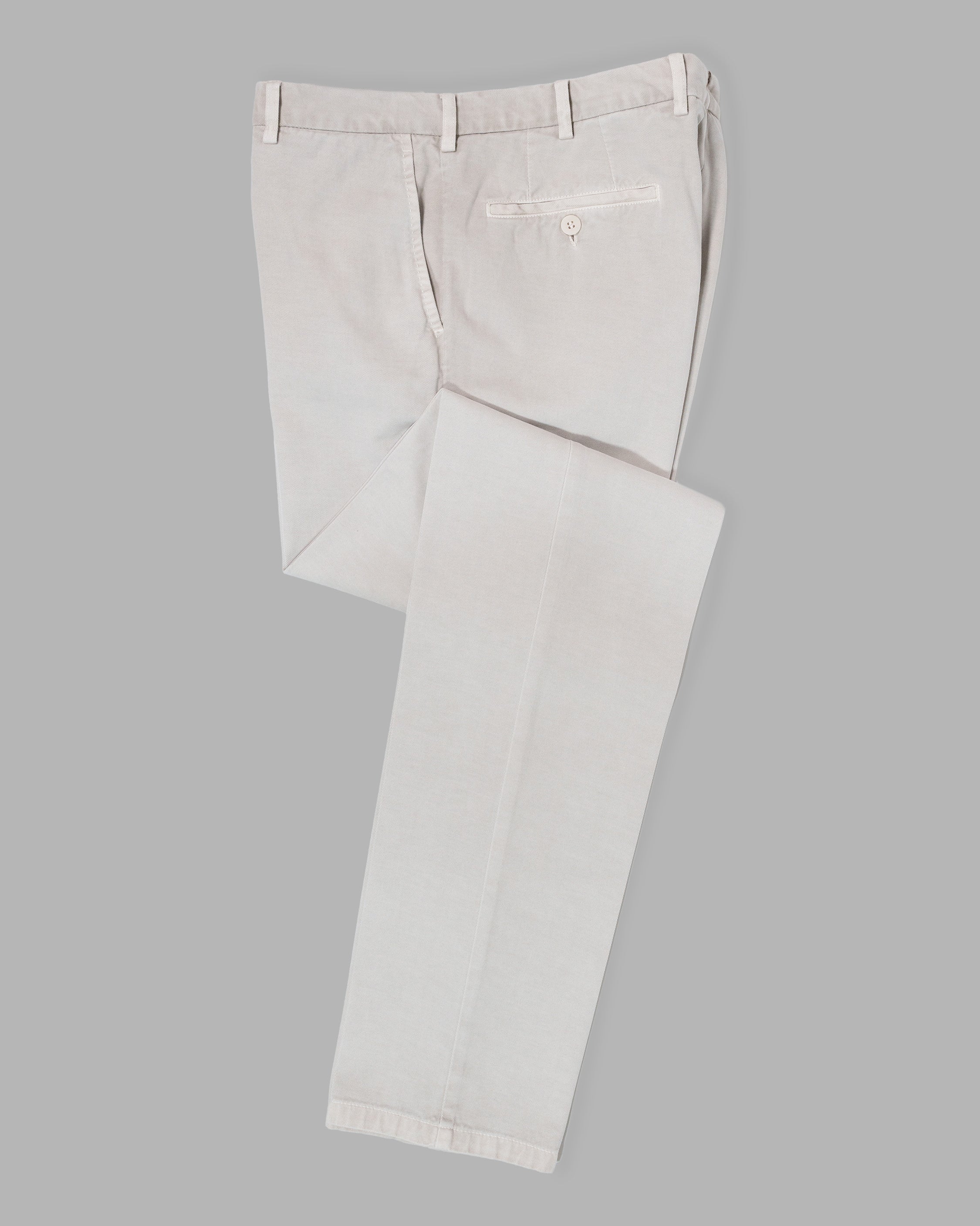 Pantaloni sportivi in cotone elastan beige chiaro SLIM FIT WINTER