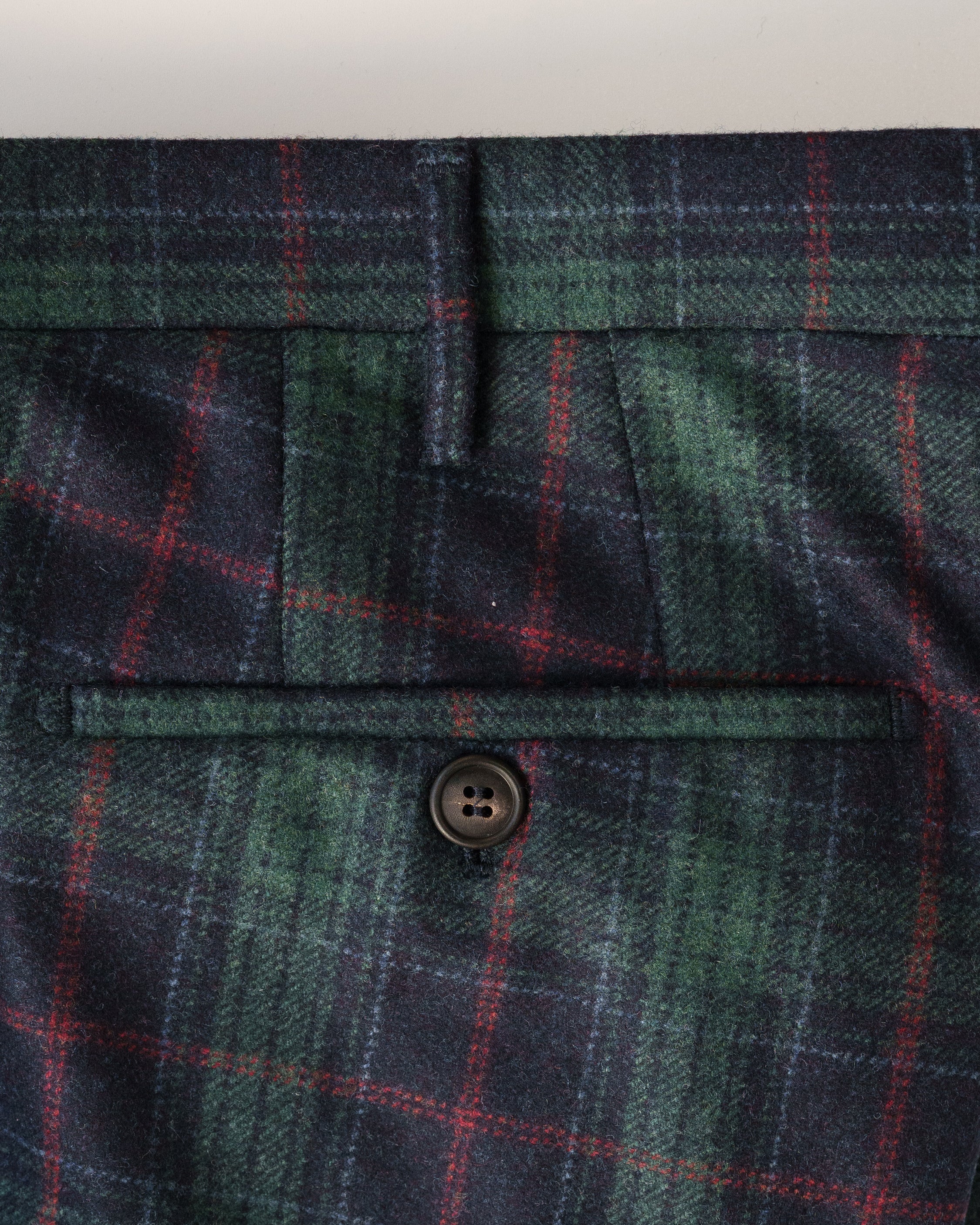 Pantaloni in flanella a quadri verdi INVERNO