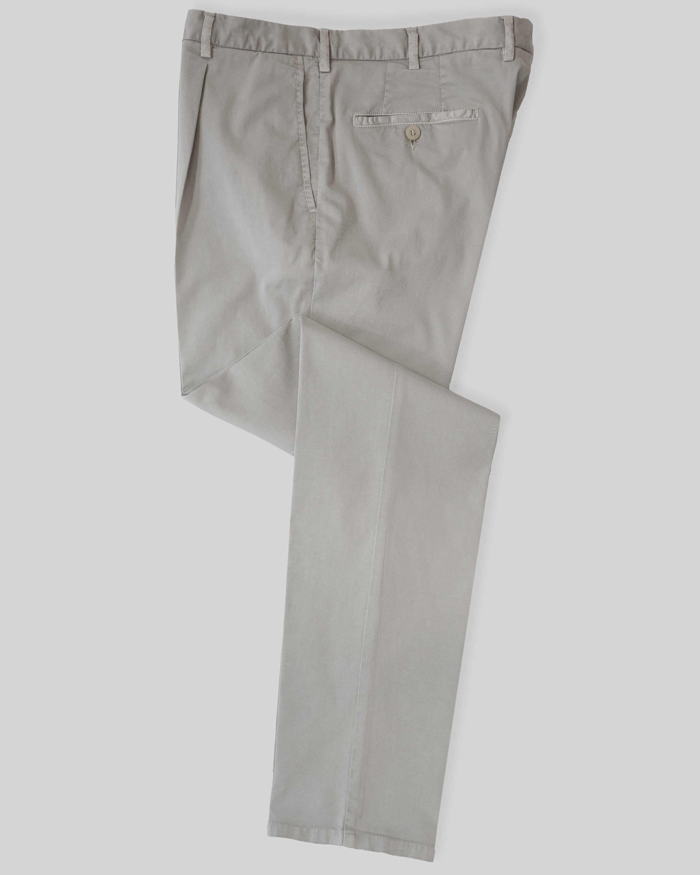 Light beige cotton supima sport trousers 1 pleat