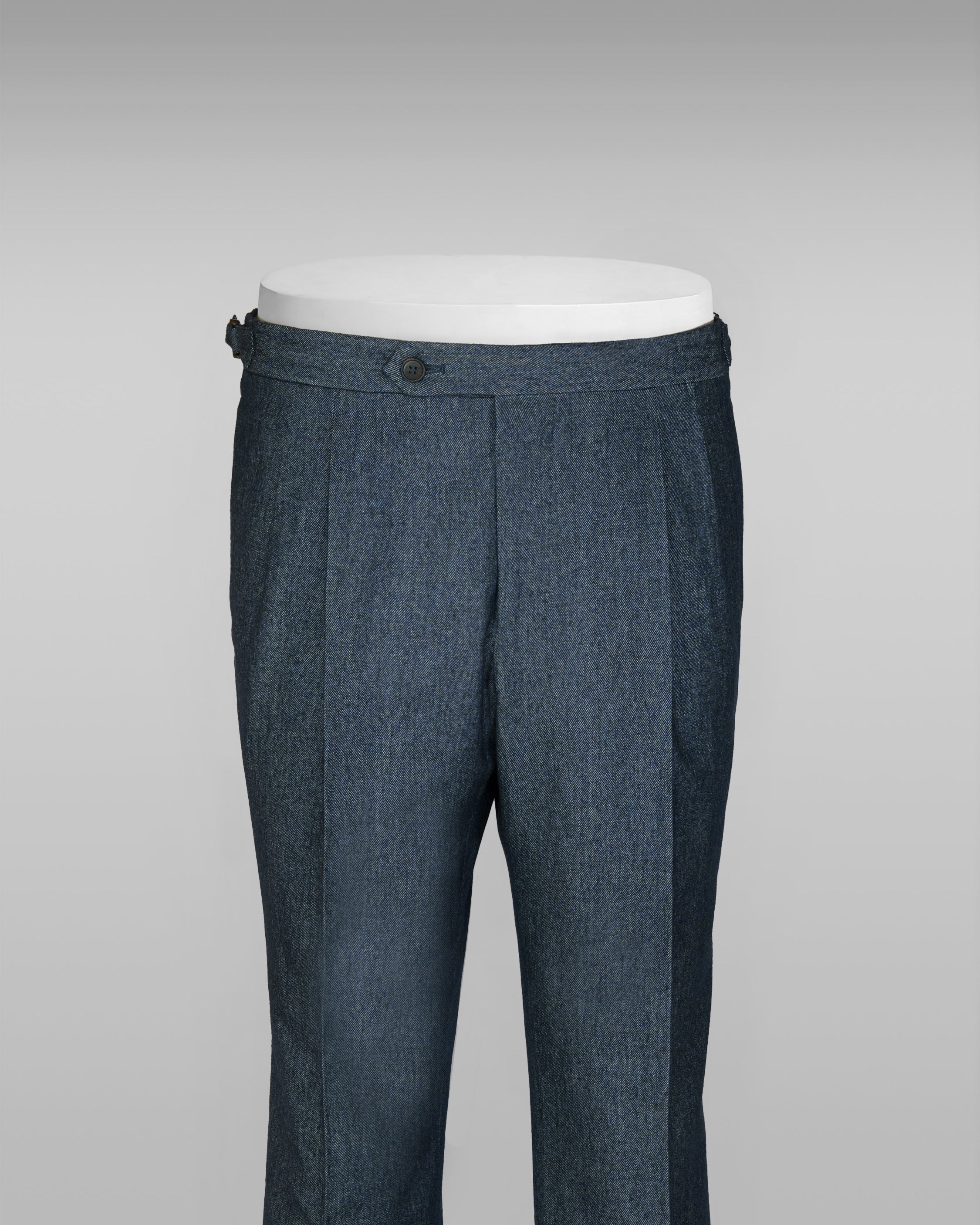 Pantaloni blu in cotone denim