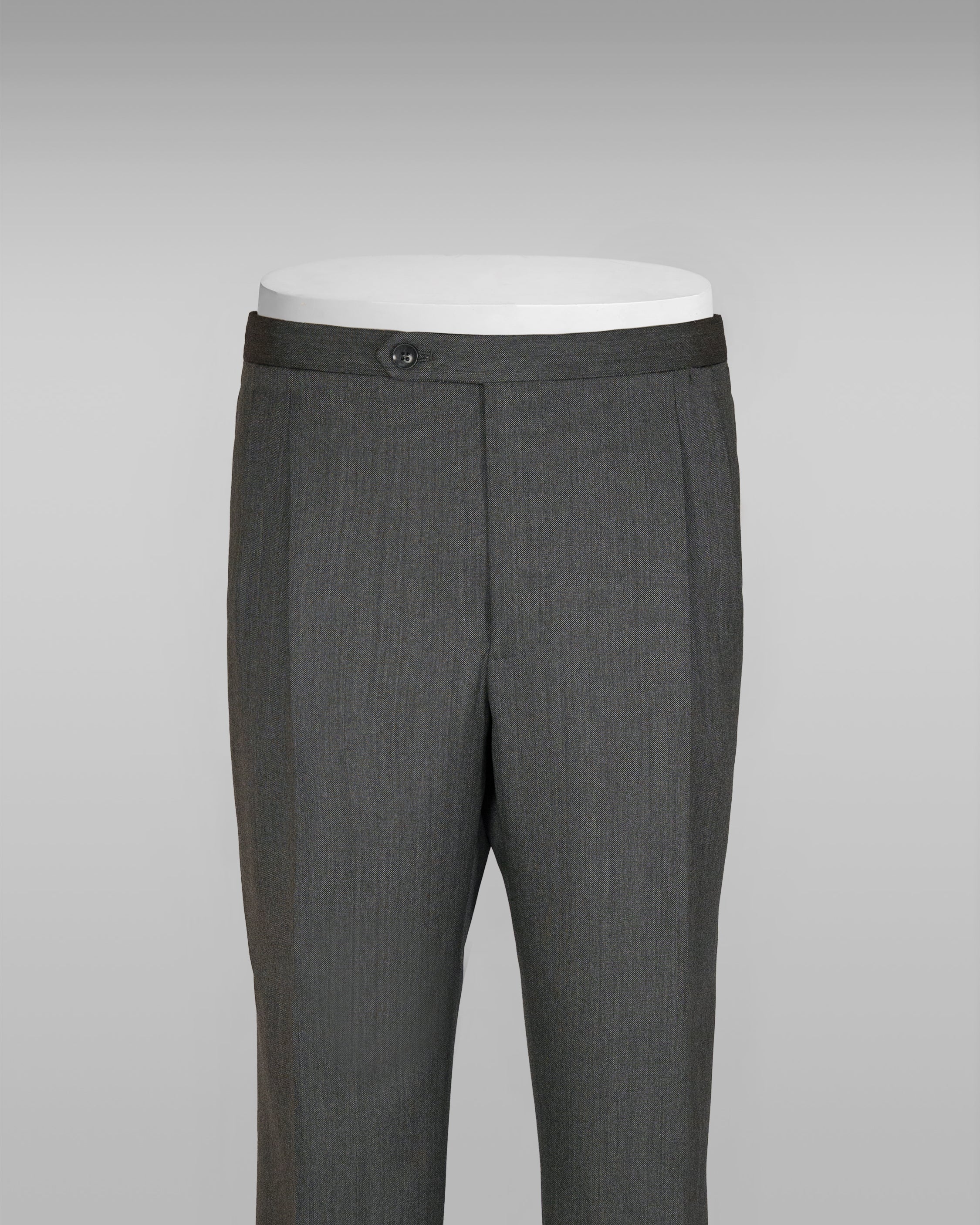 Pantaloni in lana grigio Milano a tre strati