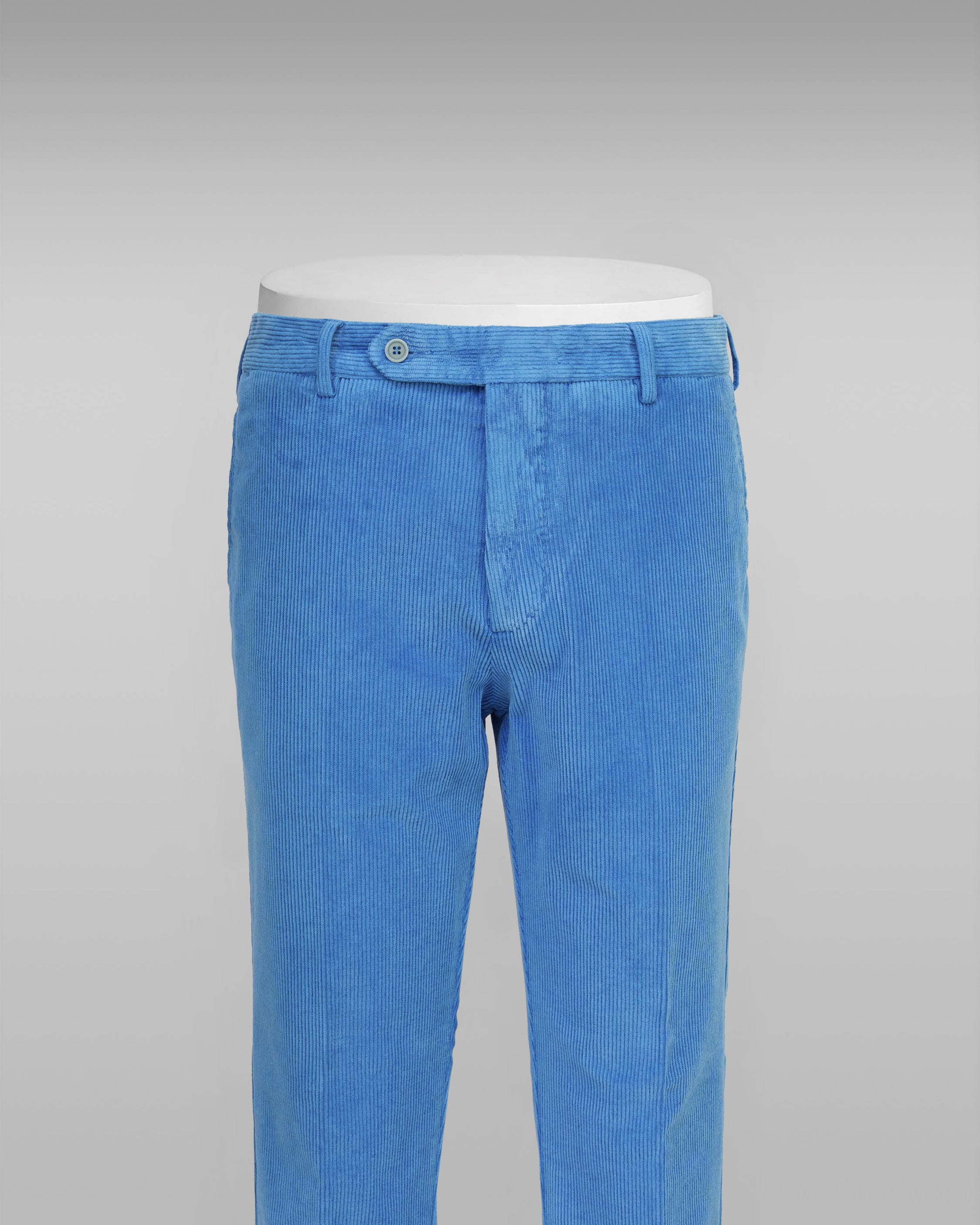 Ocean blue corduroy sport trousers