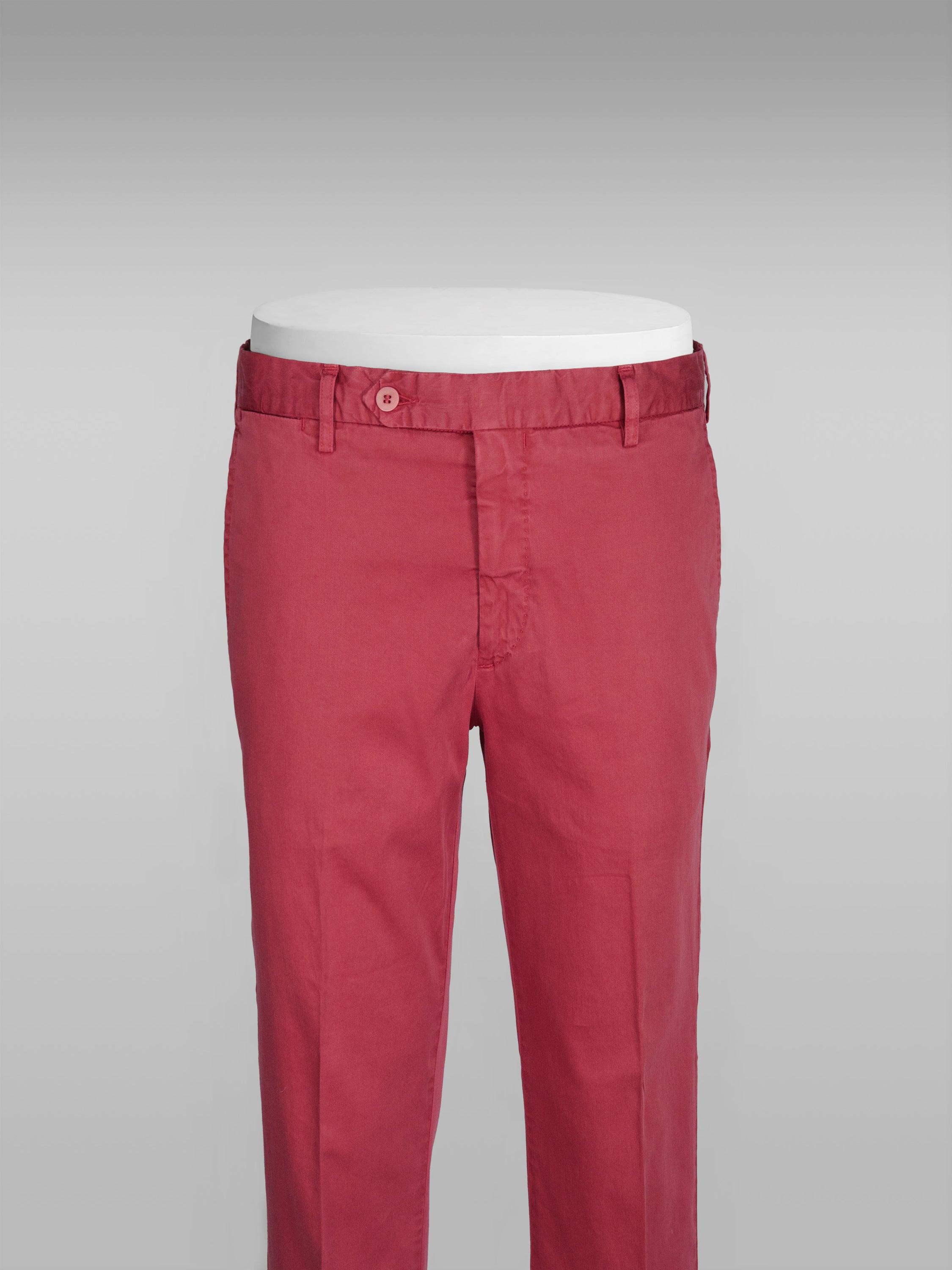 Pantaloni sportivi in cotone e seta satinata rossa ESTATE