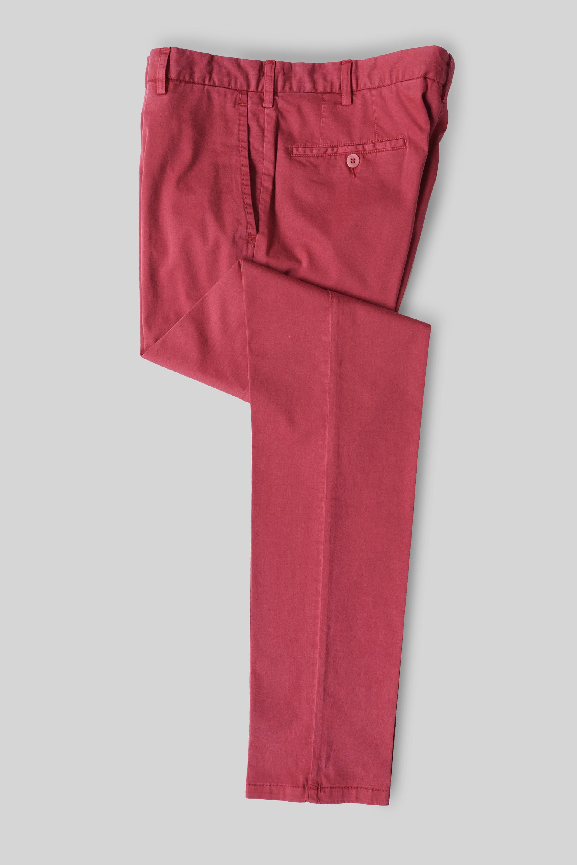 Pantaloni sportivi in cotone e seta satinata rossa ESTATE