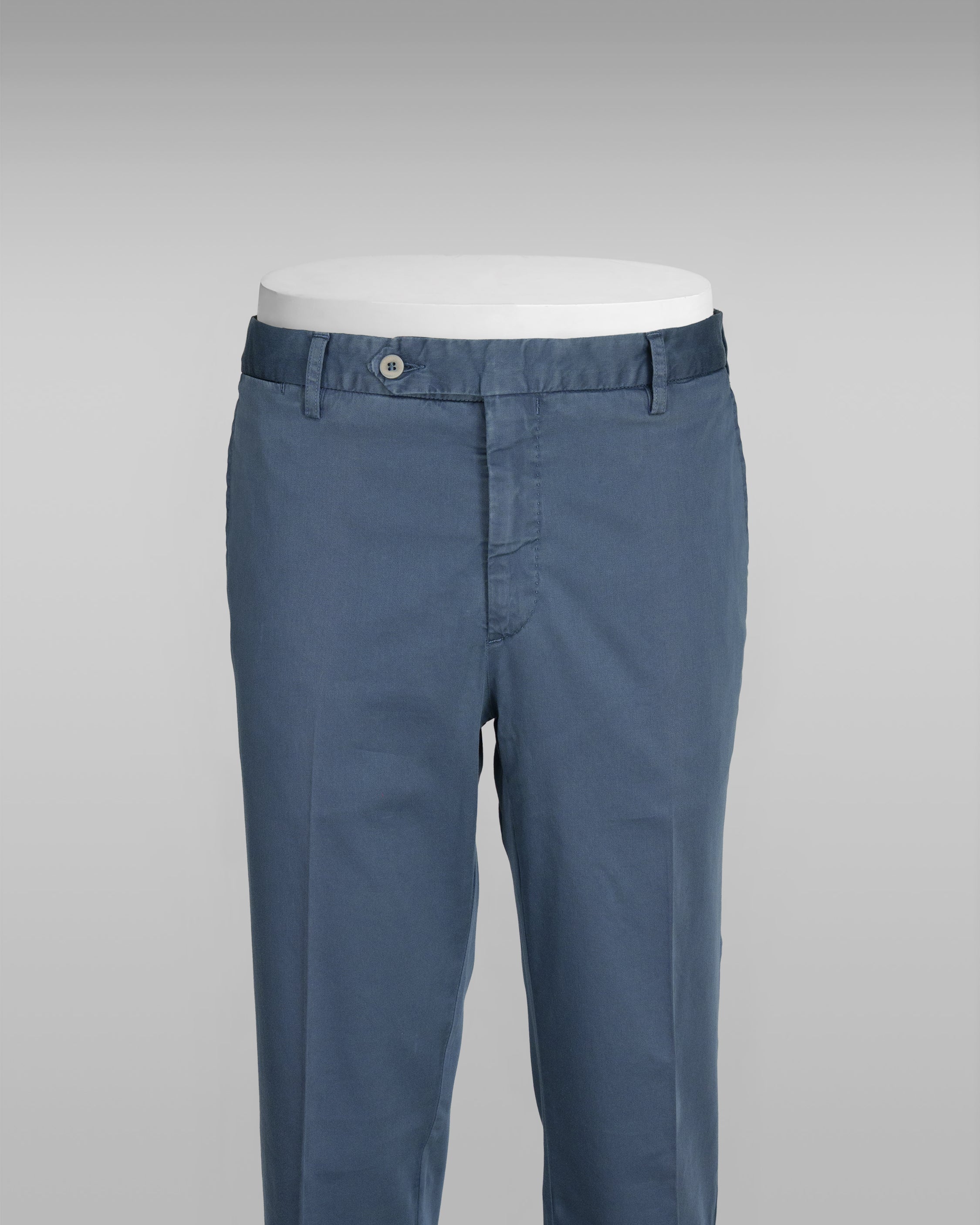 Pantaloni sportivi in cotone satinato blu denim SUMMER