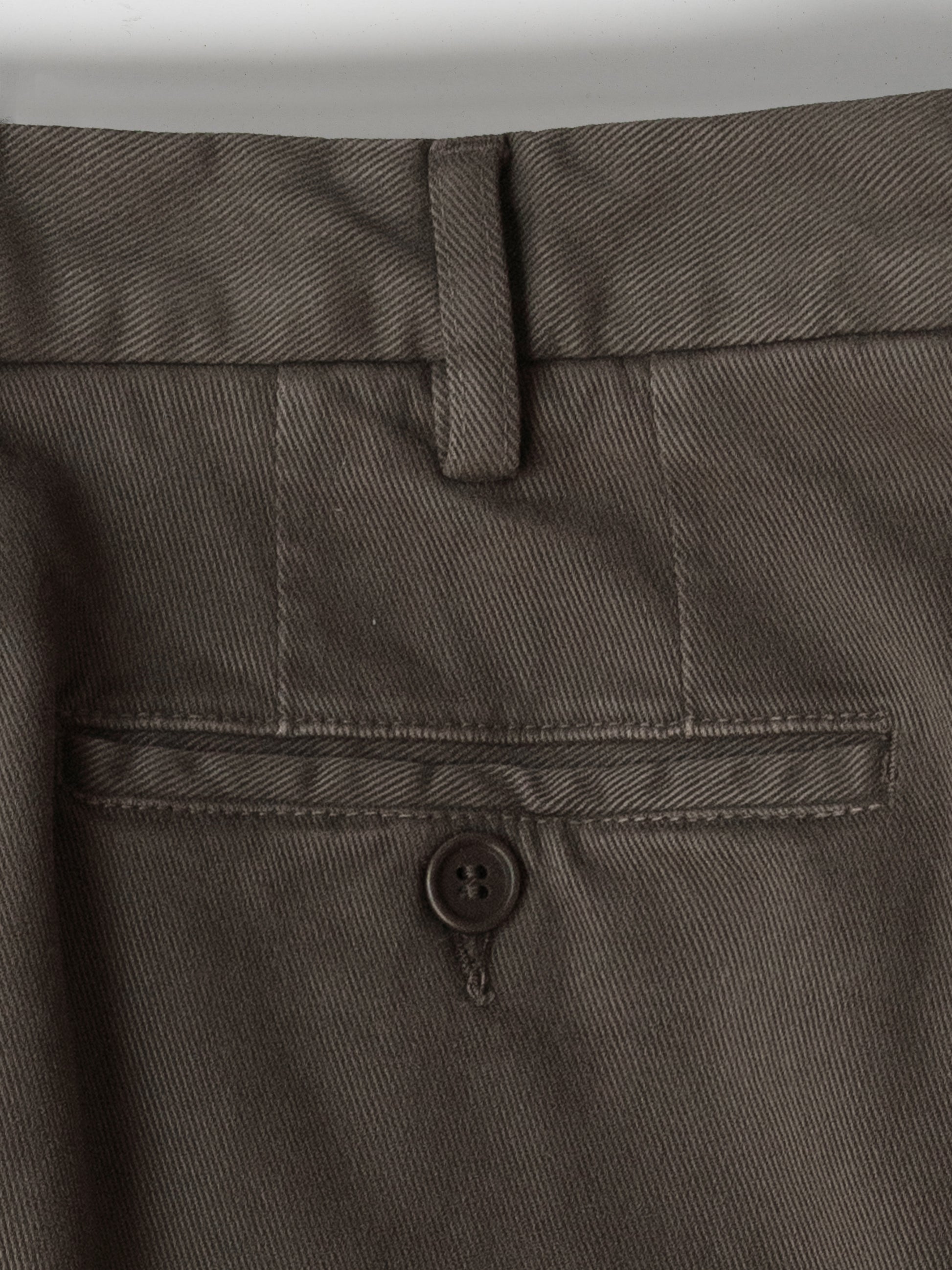 Pantaloni sportivi in cotone elastan marroni con 1 pinces