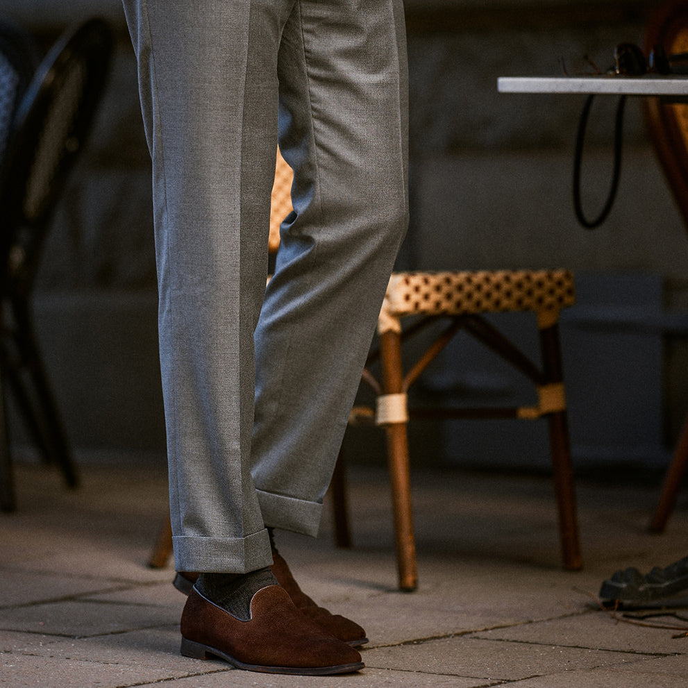 Pantaloni in lana pettinata Pisa