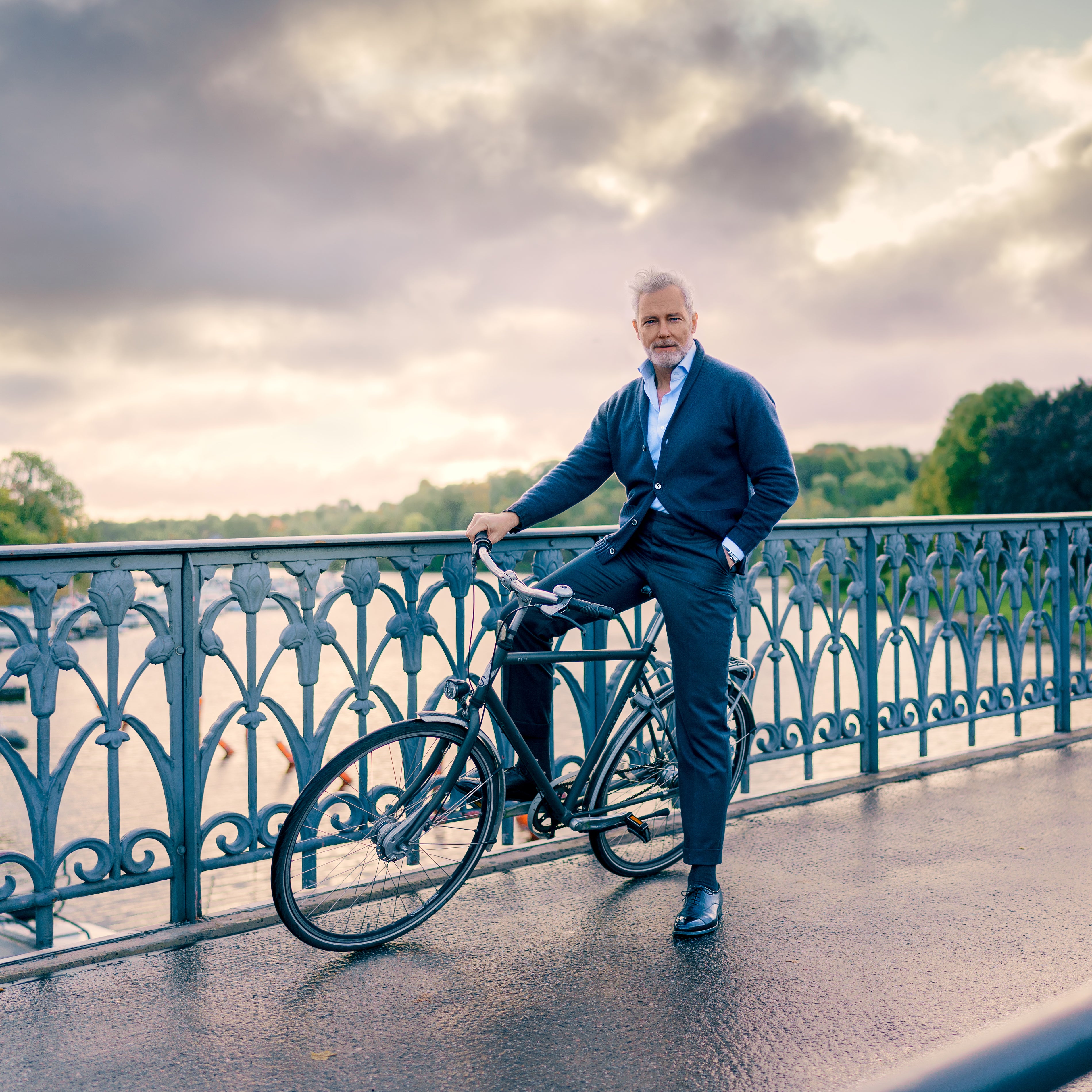 Pantaloni Roma in lana grigio scuro