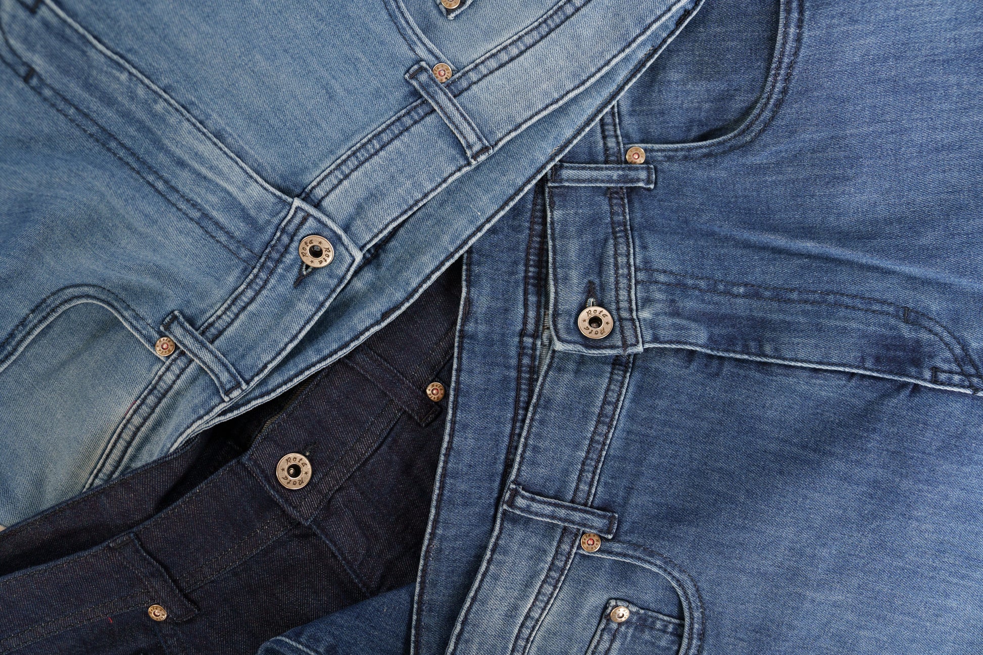 Pantaloni 5 tasche in cotone denim blu ESTATE