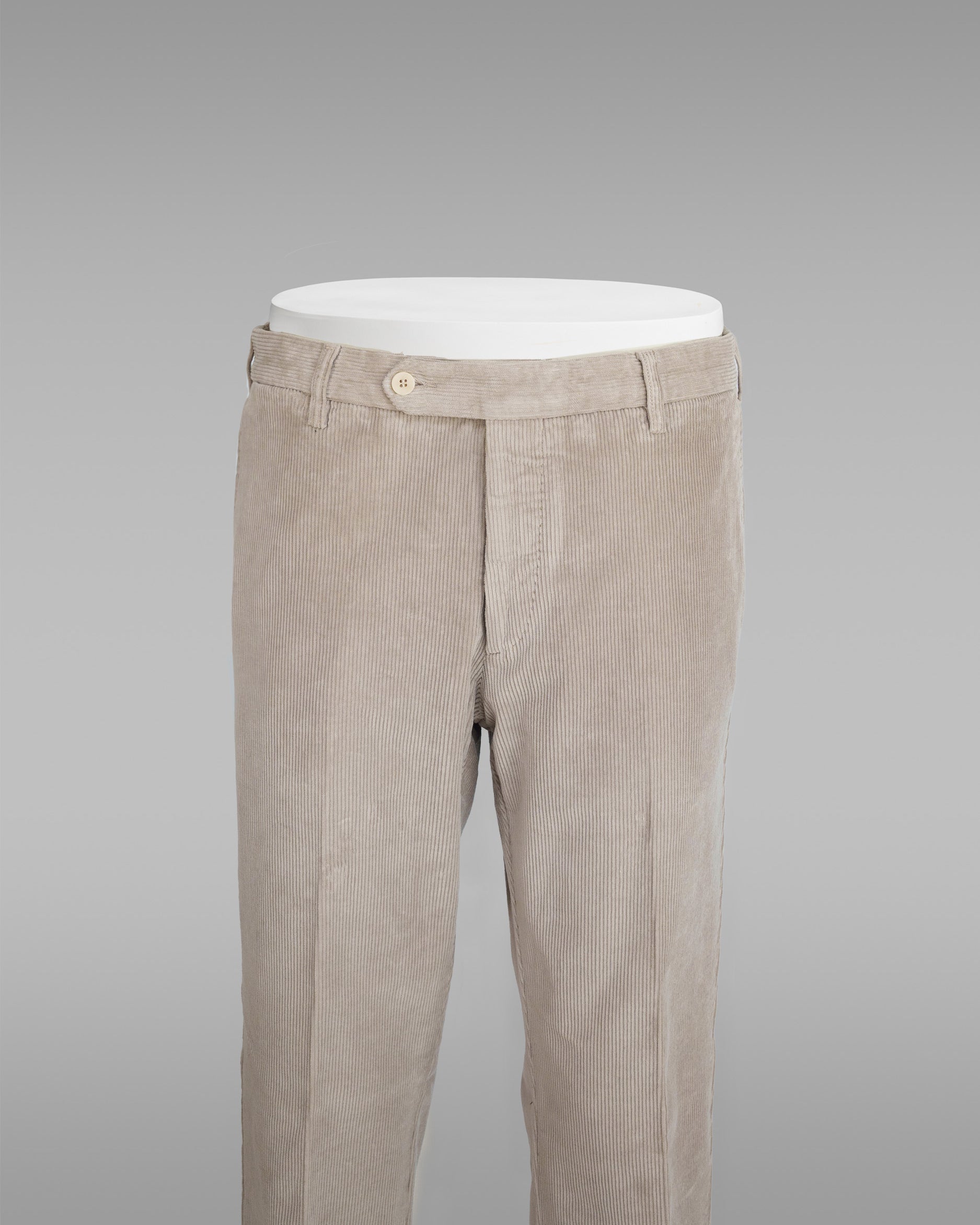 Pantaloni sportivi in velluto a coste beige chiaro
