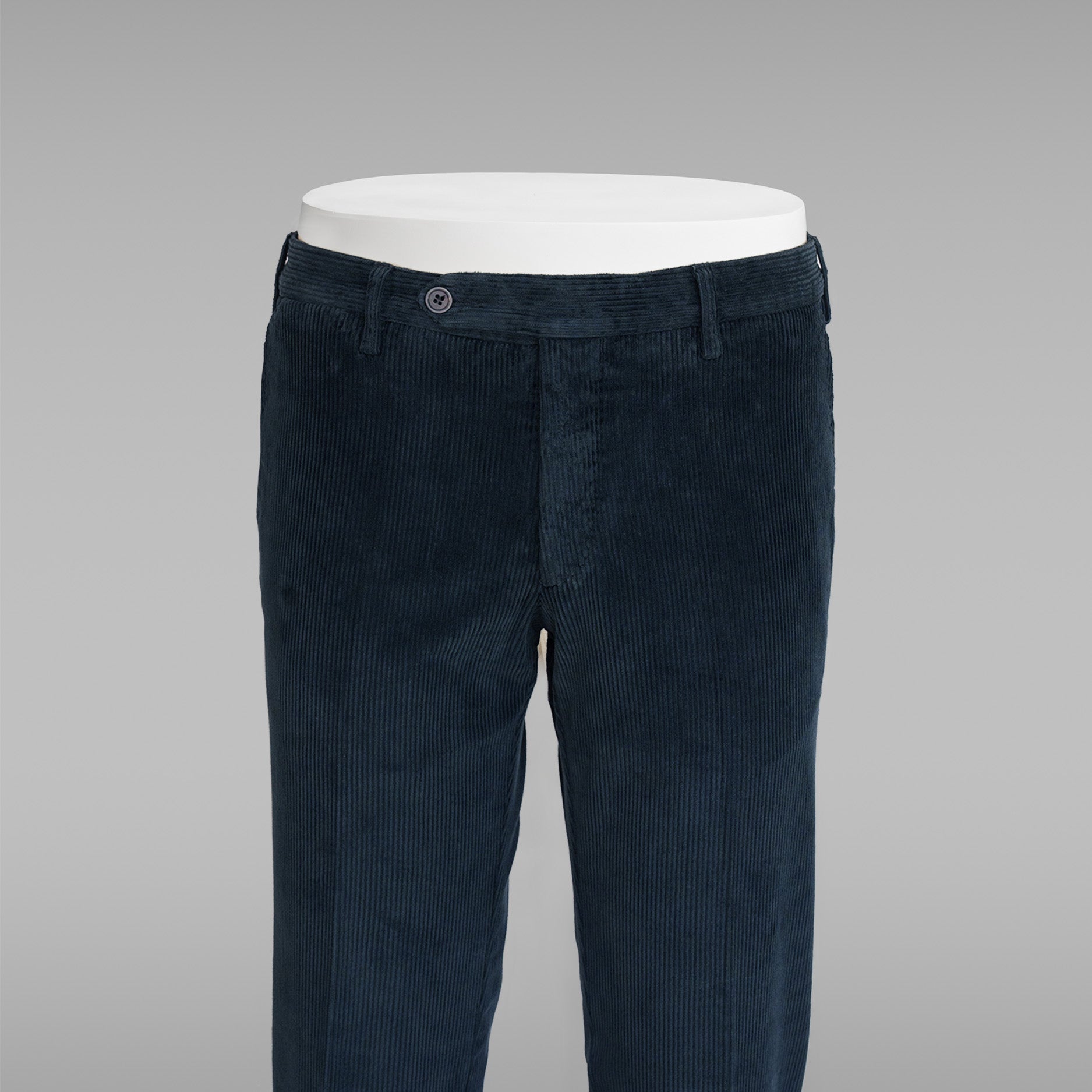 Pantaloni sportivi in velluto a coste blu scuro