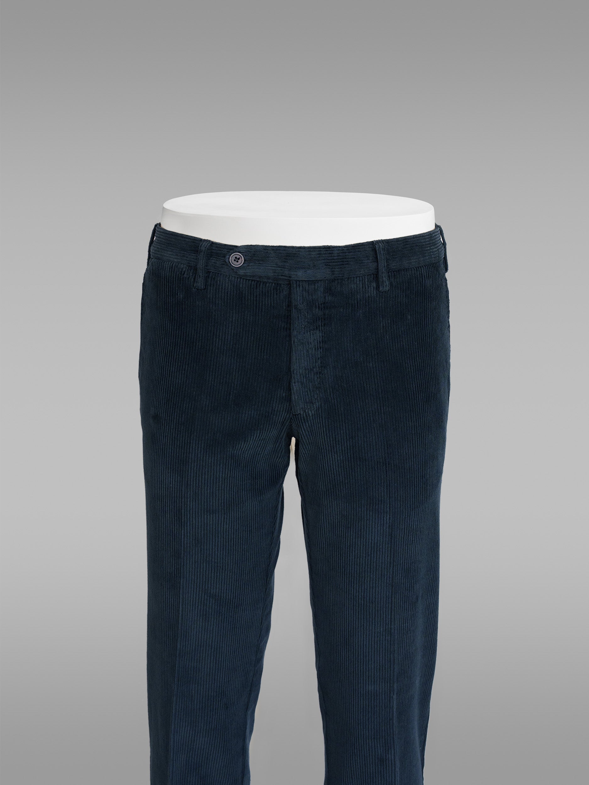 Pantaloni sportivi in velluto a coste blu scuro