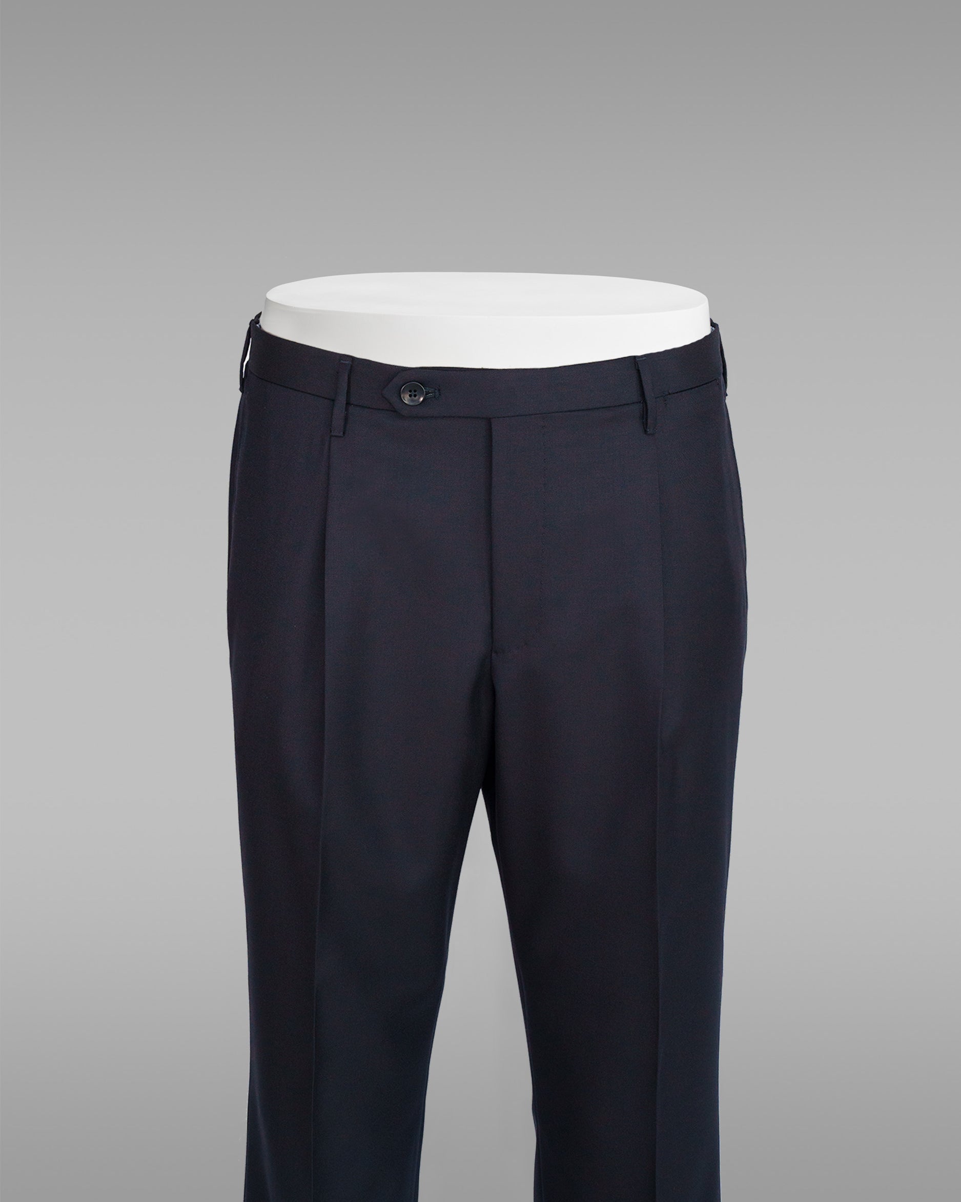 Pantaloni Venezia in lana blu scuro