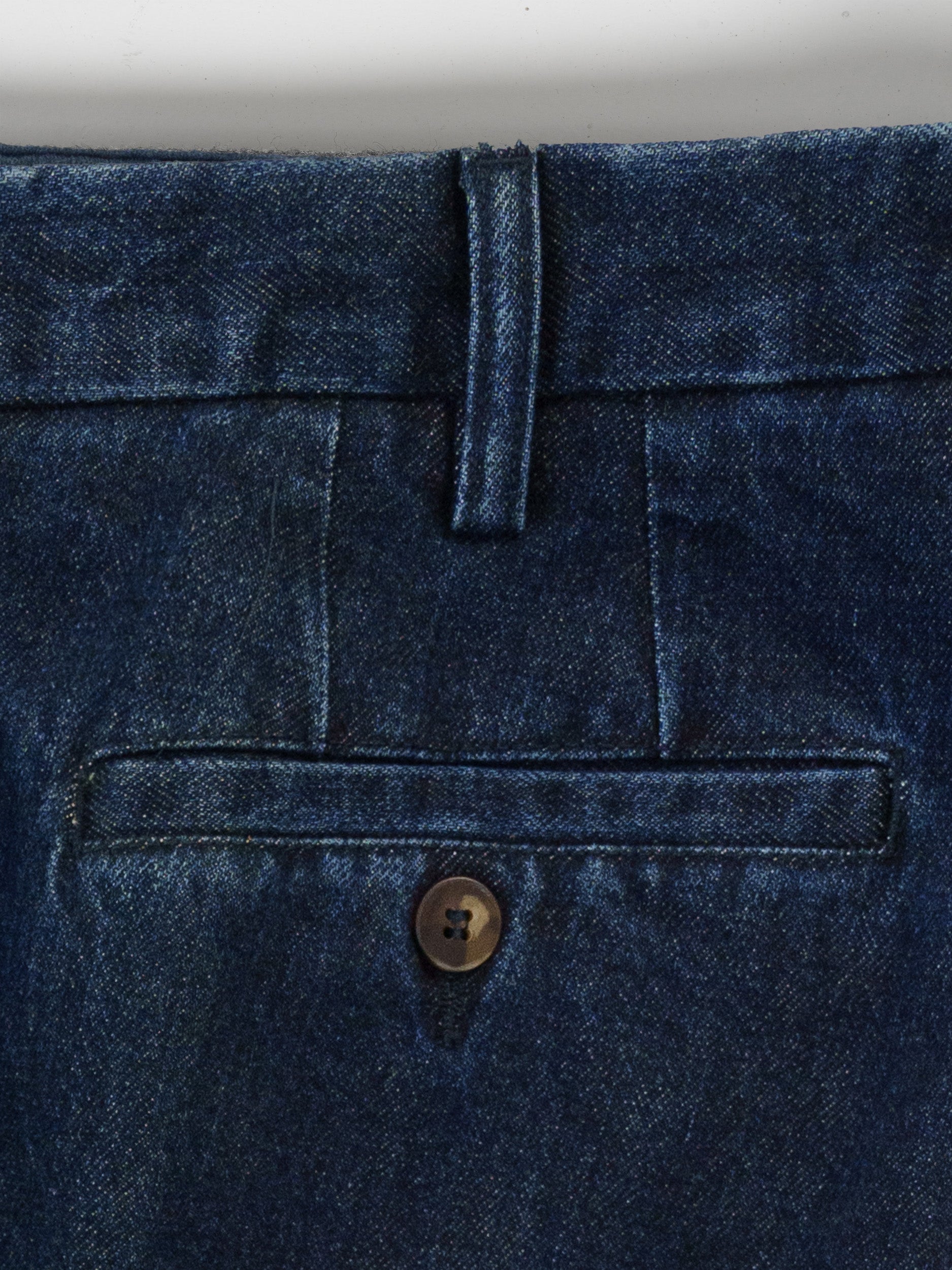 Pantaloni sportivi in cotone denim blu scuro