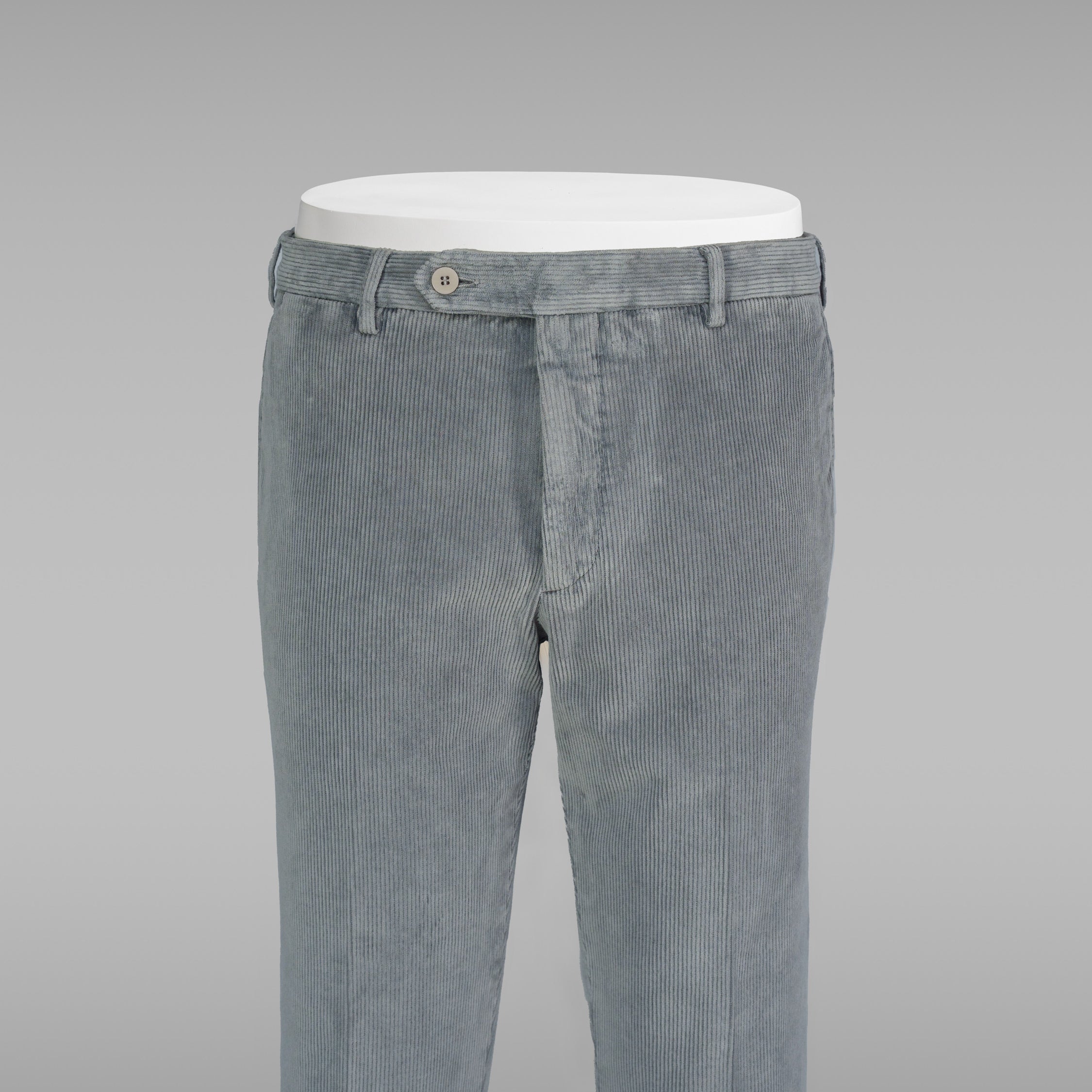 Pantaloni sportivi in velluto a coste grigio chiaro