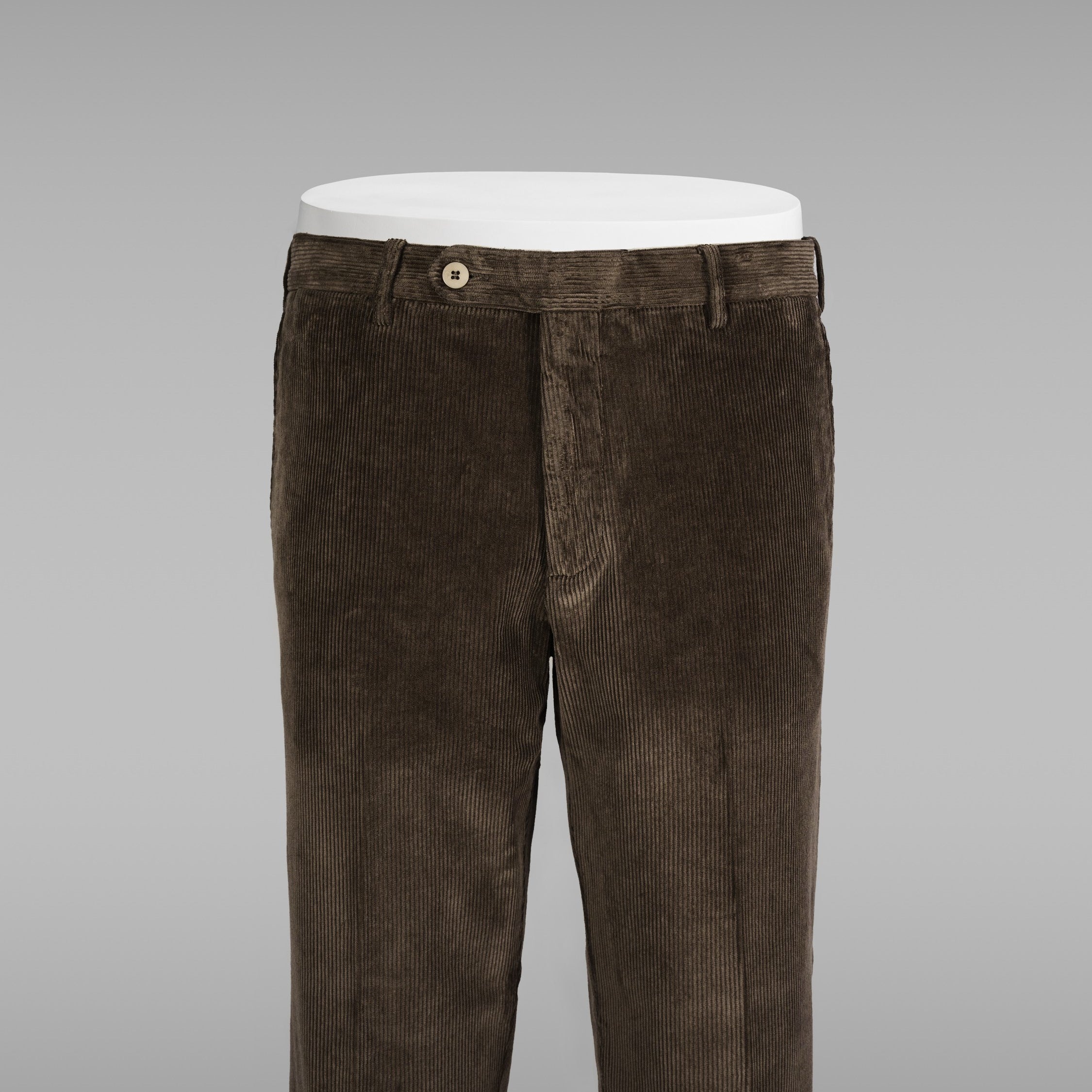 Pantaloni sportivi in velluto a coste marroni