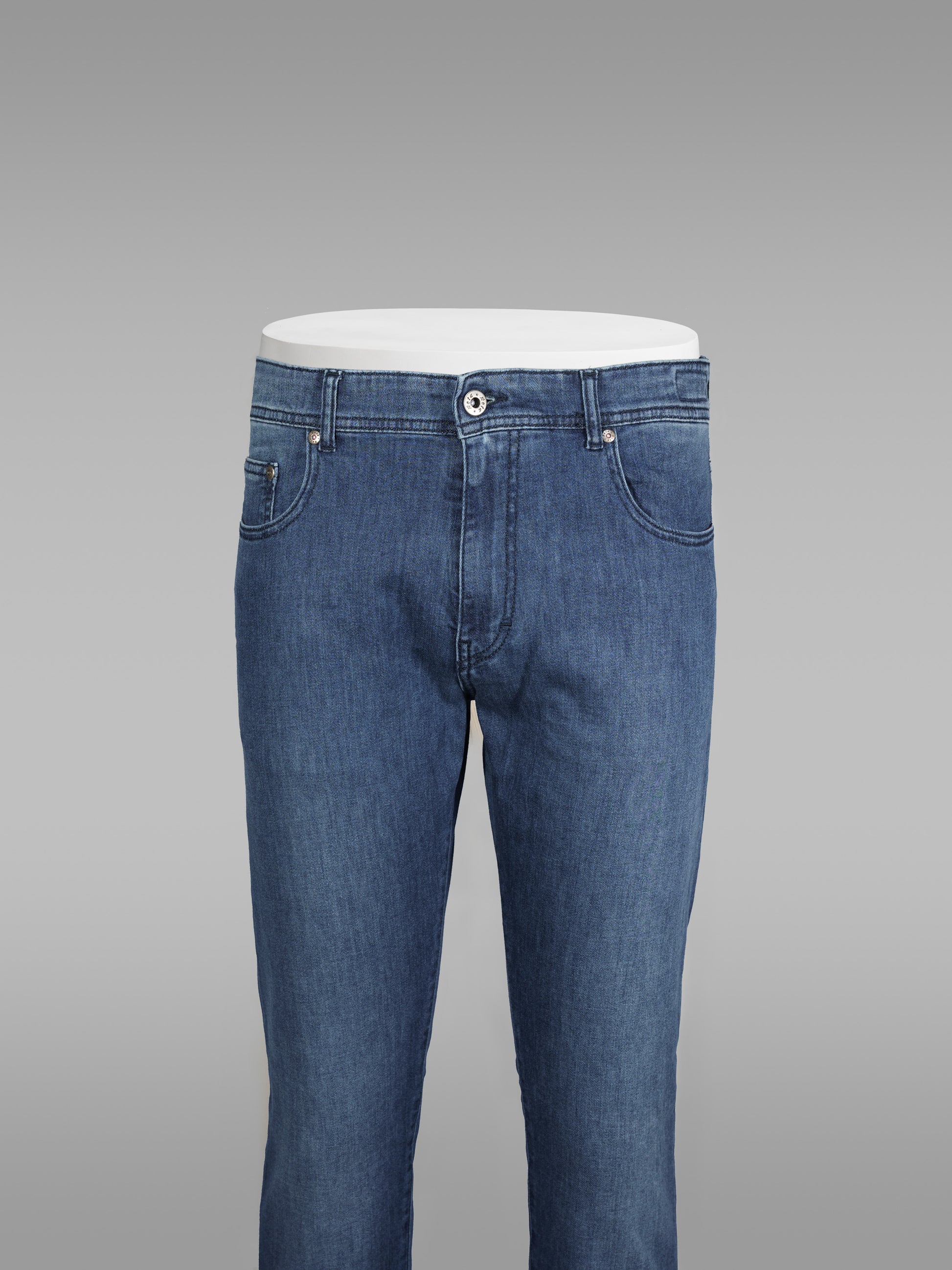 Pantaloni 5 tasche in cotone denim blu ESTATE