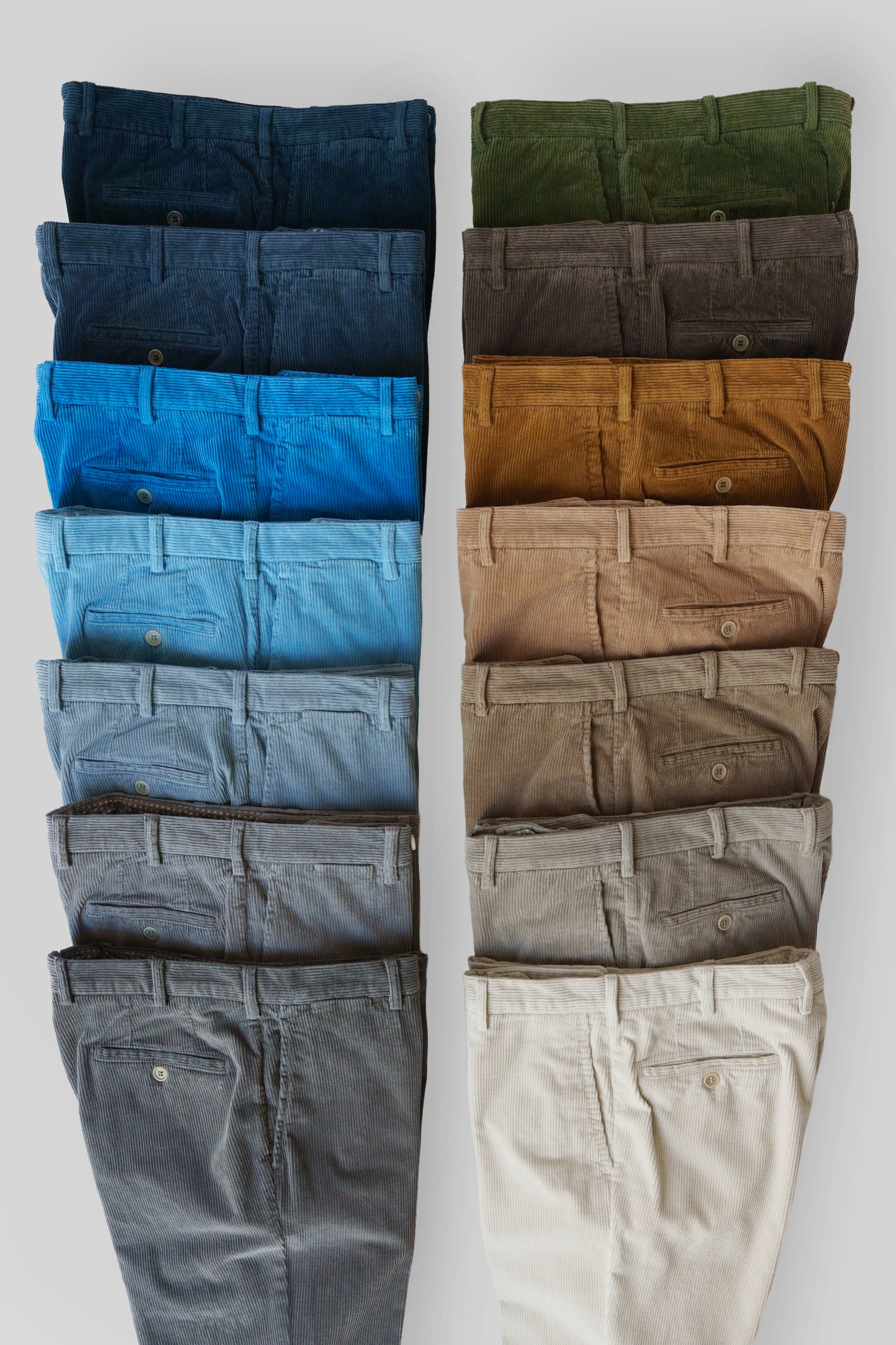 Pantaloni sportivi in velluto a coste blu scuro