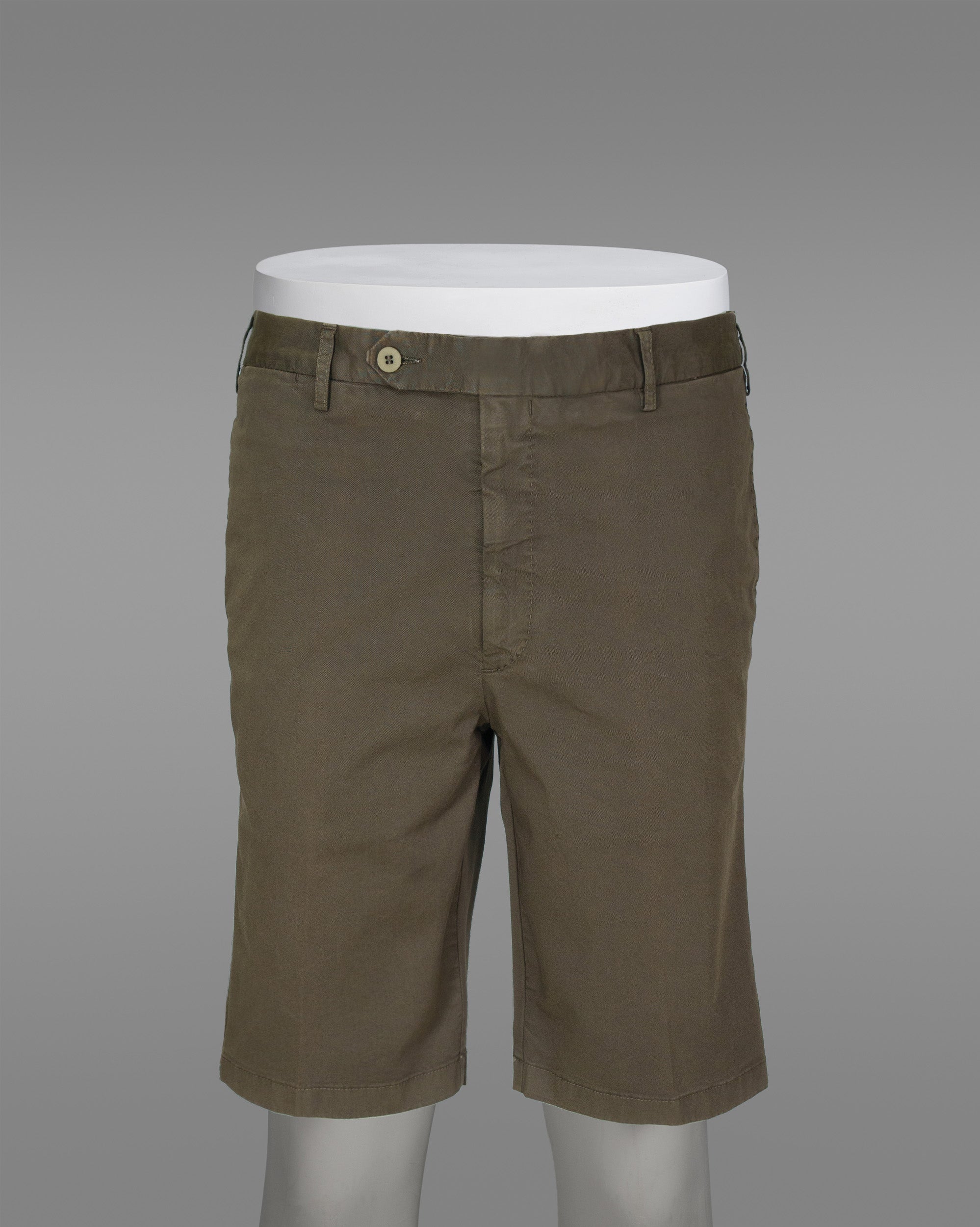 Bermuda sportive in cotone elastan marroni