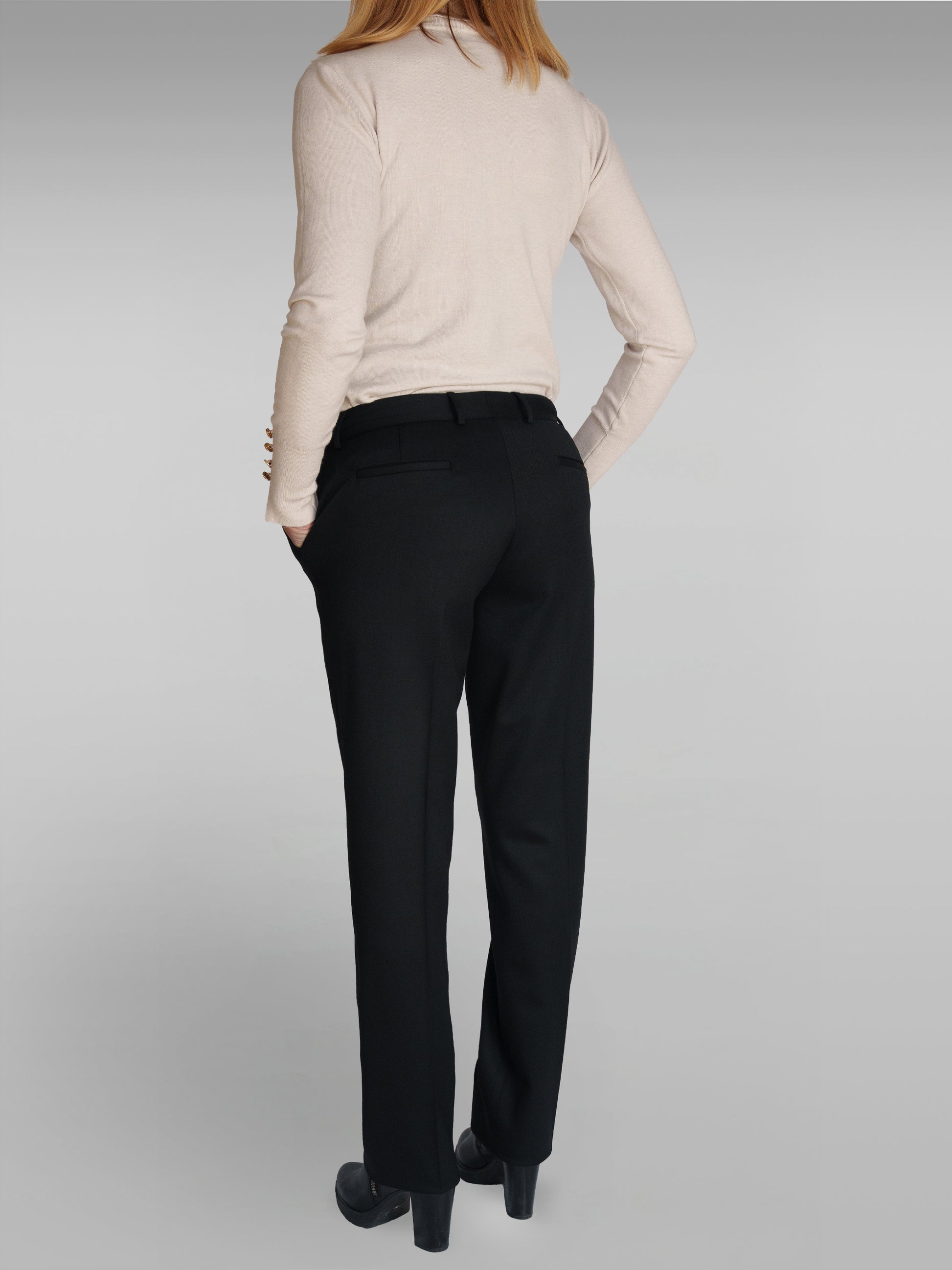 Pantaloni da donna a vita piatta (disponibili in 2 colori)