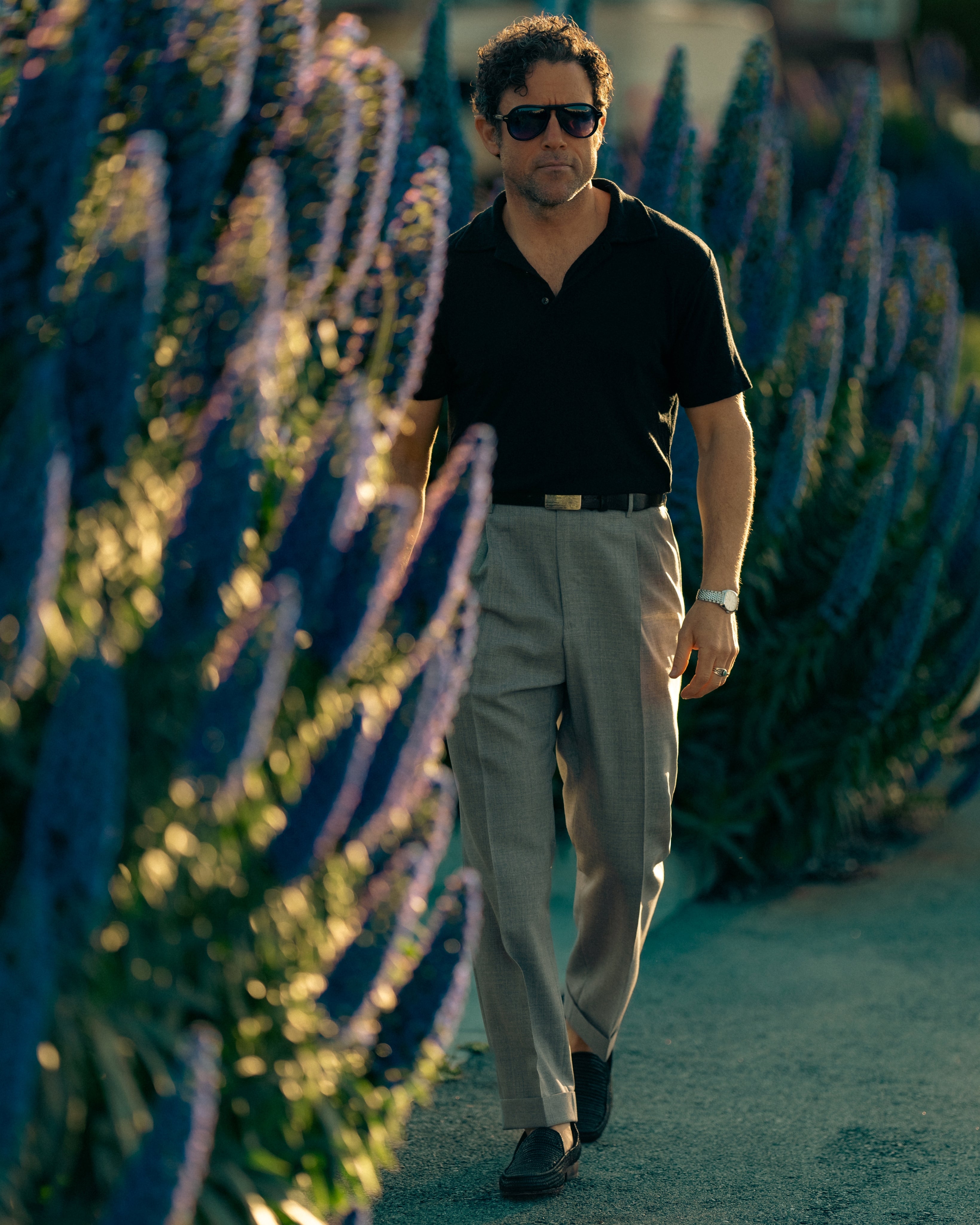 Pantaloni in lana grigio Milano