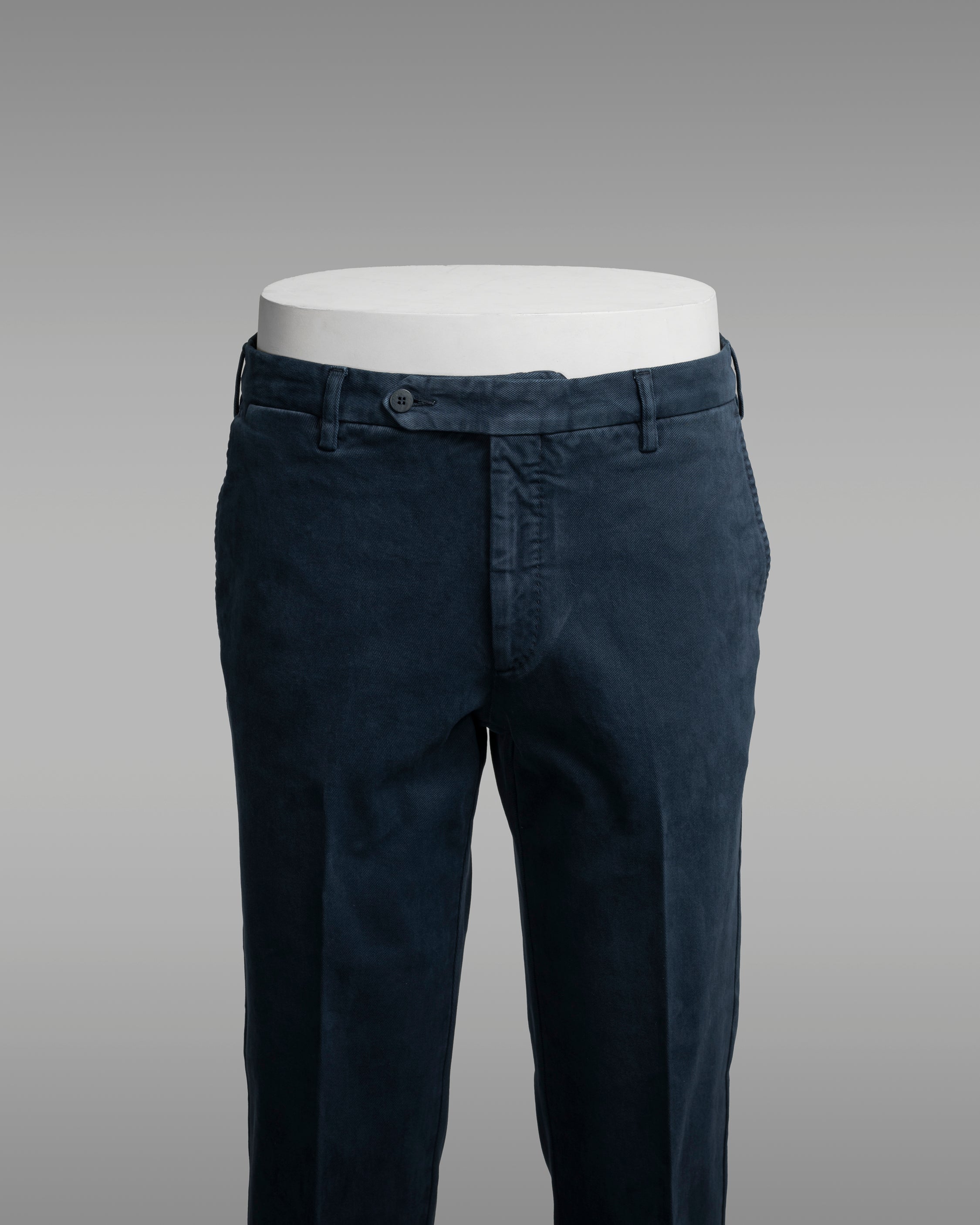 Pantaloni sportivi in cotone elastan blu scuro