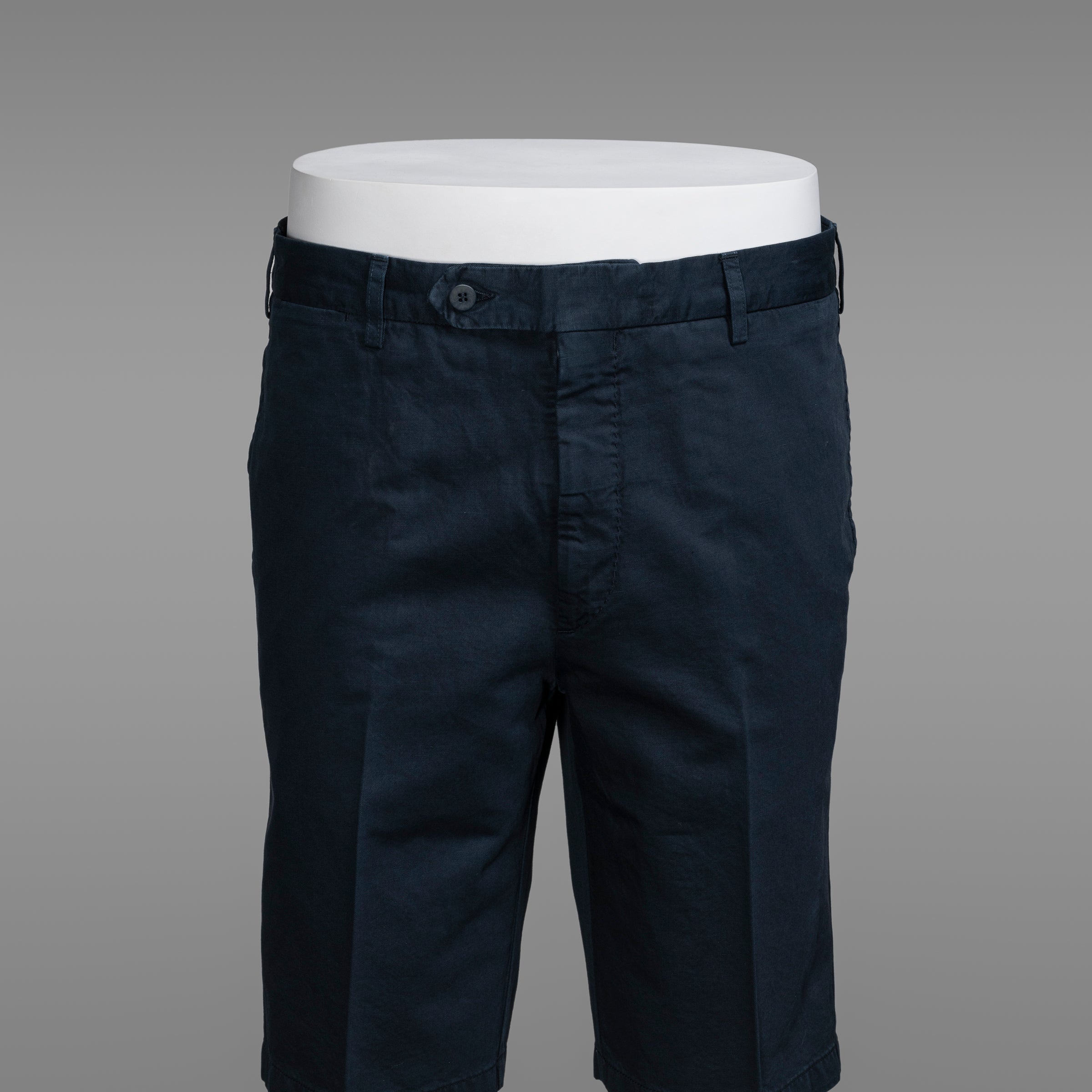 Bermuda sportivi in cotone elastan blu scuro