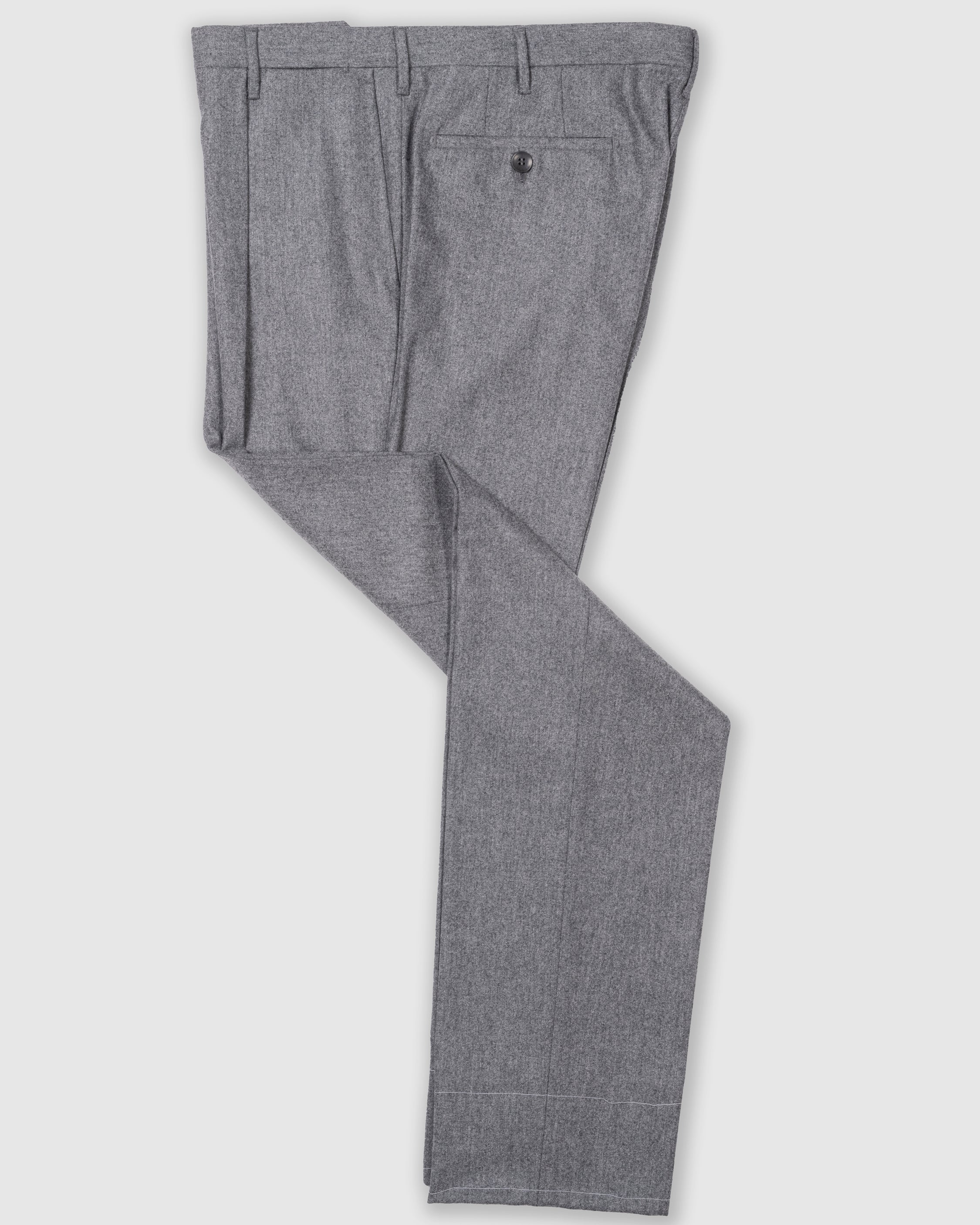 Pantaloni in flanella grigio medio