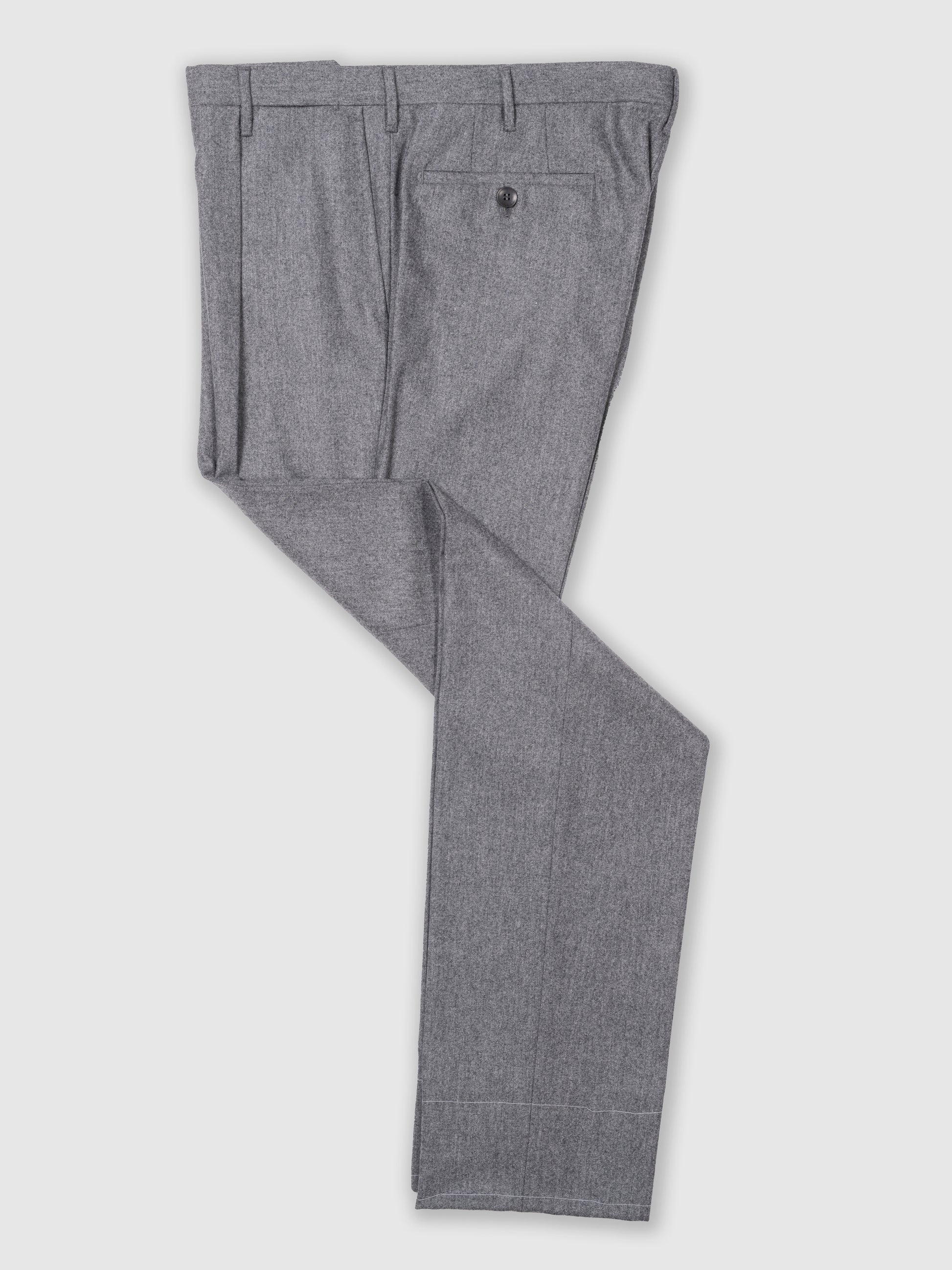 Pantaloni in flanella grigio medio