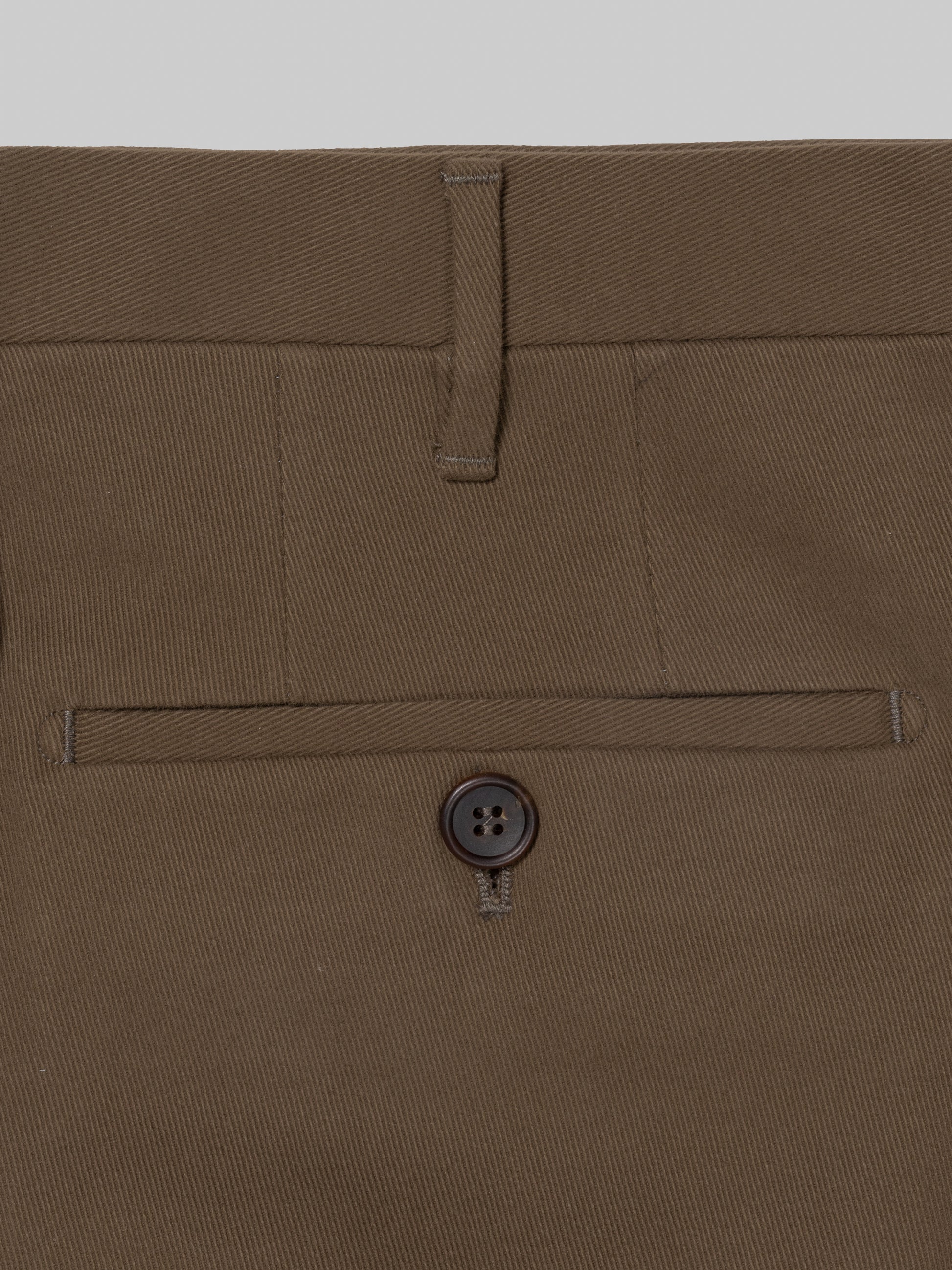 Pantaloni in cotone elastan fango scuro