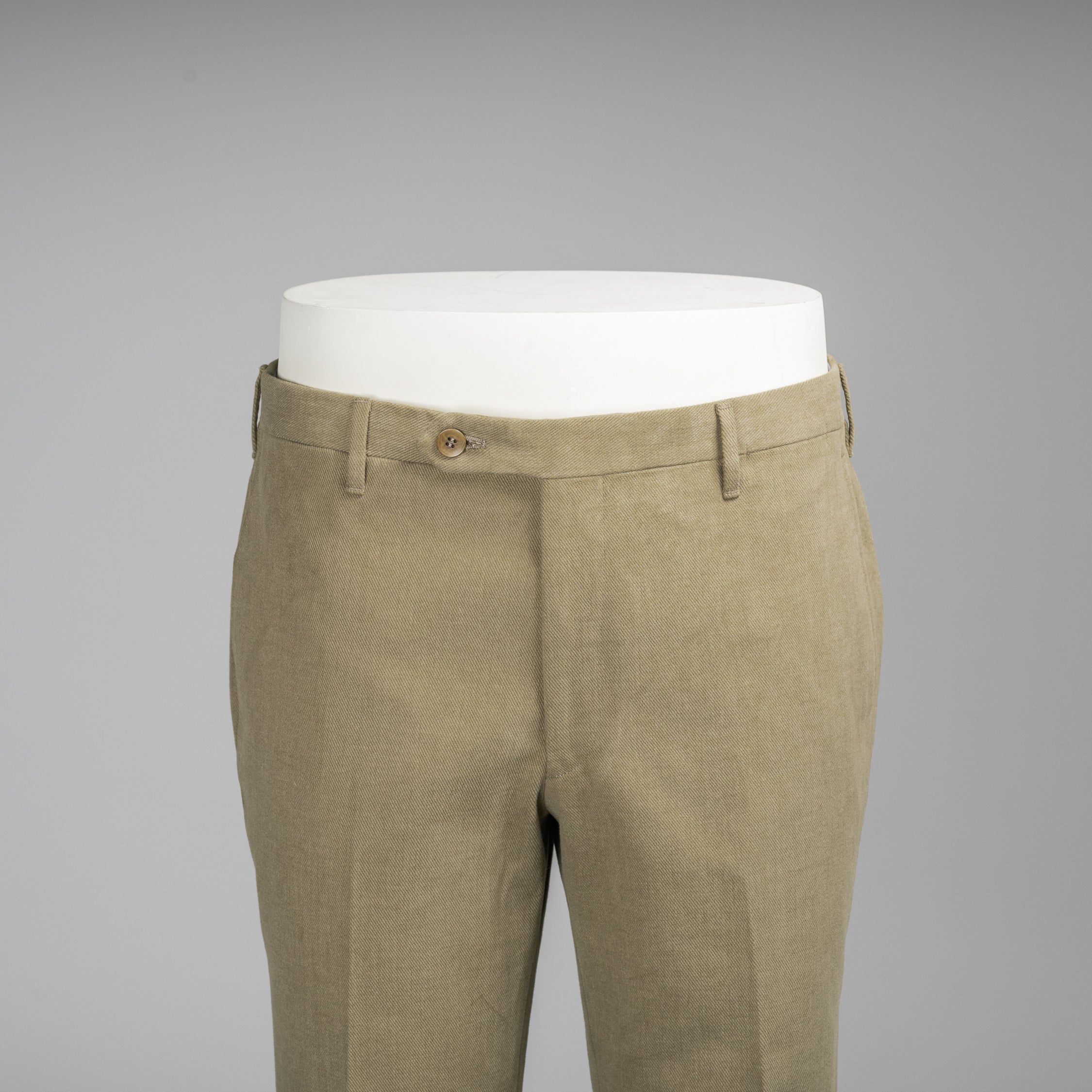 Pantaloni invernali in cotone, vestibilità regolare, colore beige chiaro