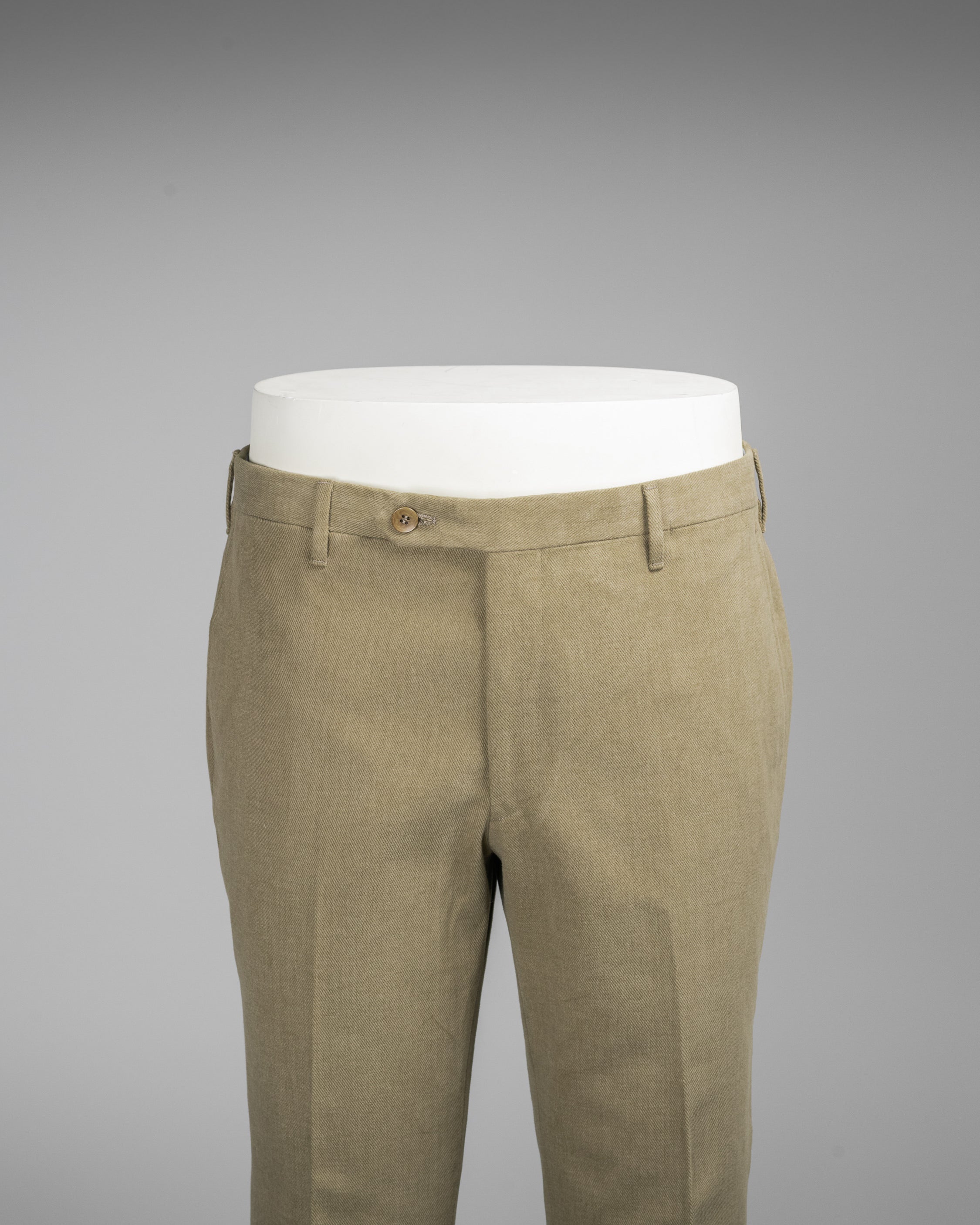 Pantaloni invernali in cotone, vestibilità regolare, colore beige chiaro
