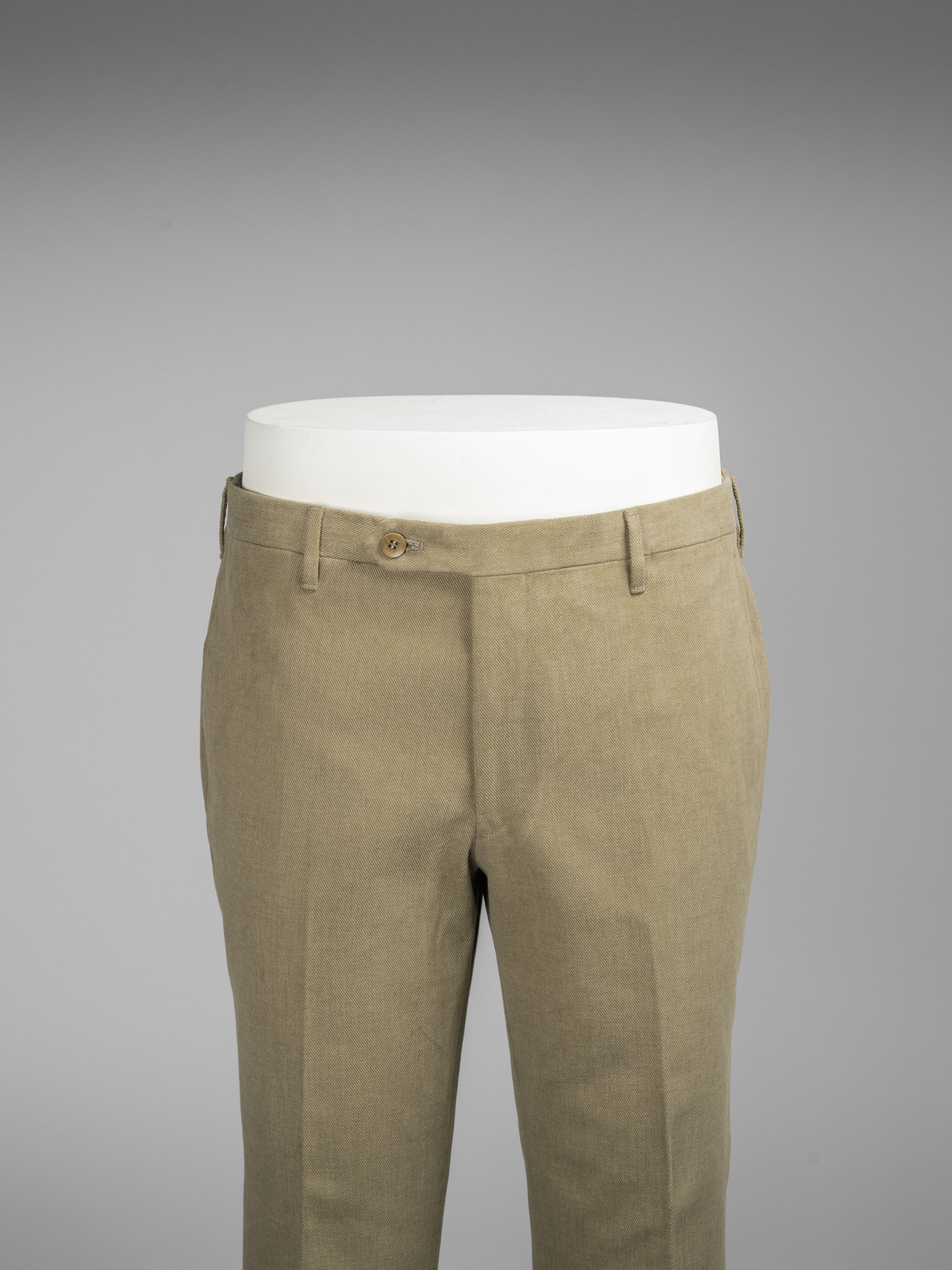 Pantaloni invernali in cotone, vestibilità regolare, colore beige chiaro