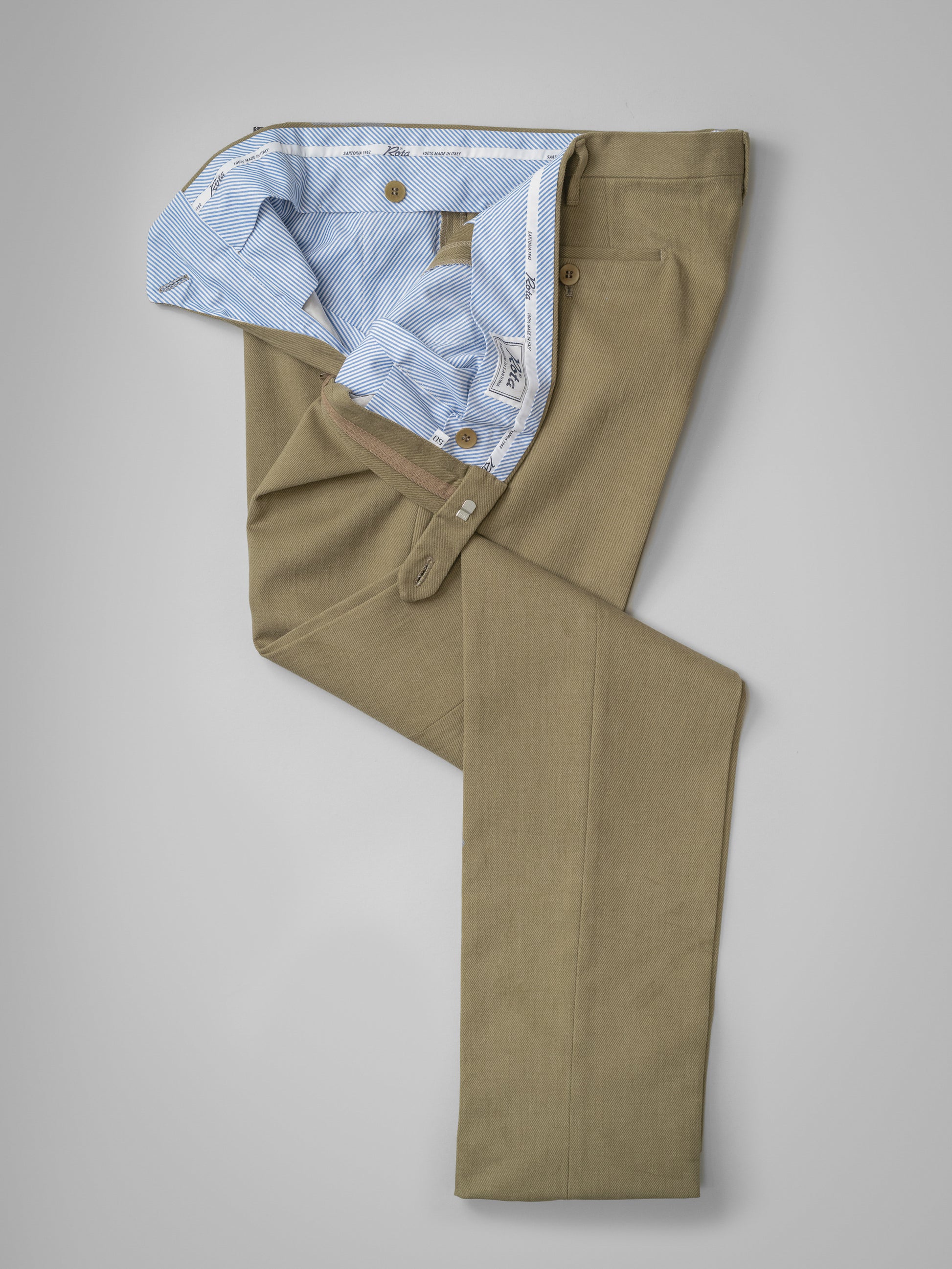 Pantaloni invernali in cotone, vestibilità regolare, colore beige chiaro