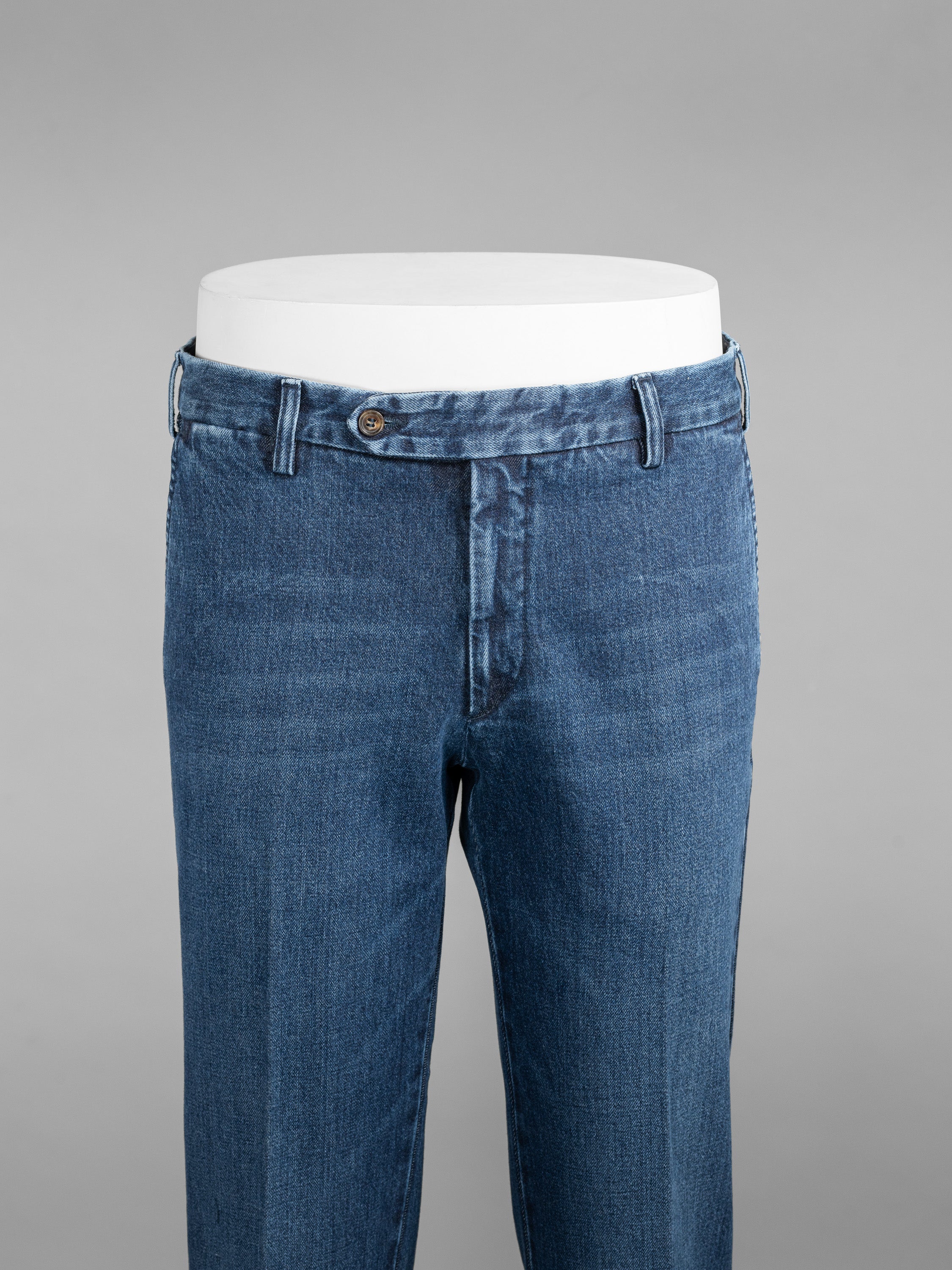 Pantaloni sportivi in cotone denim blu