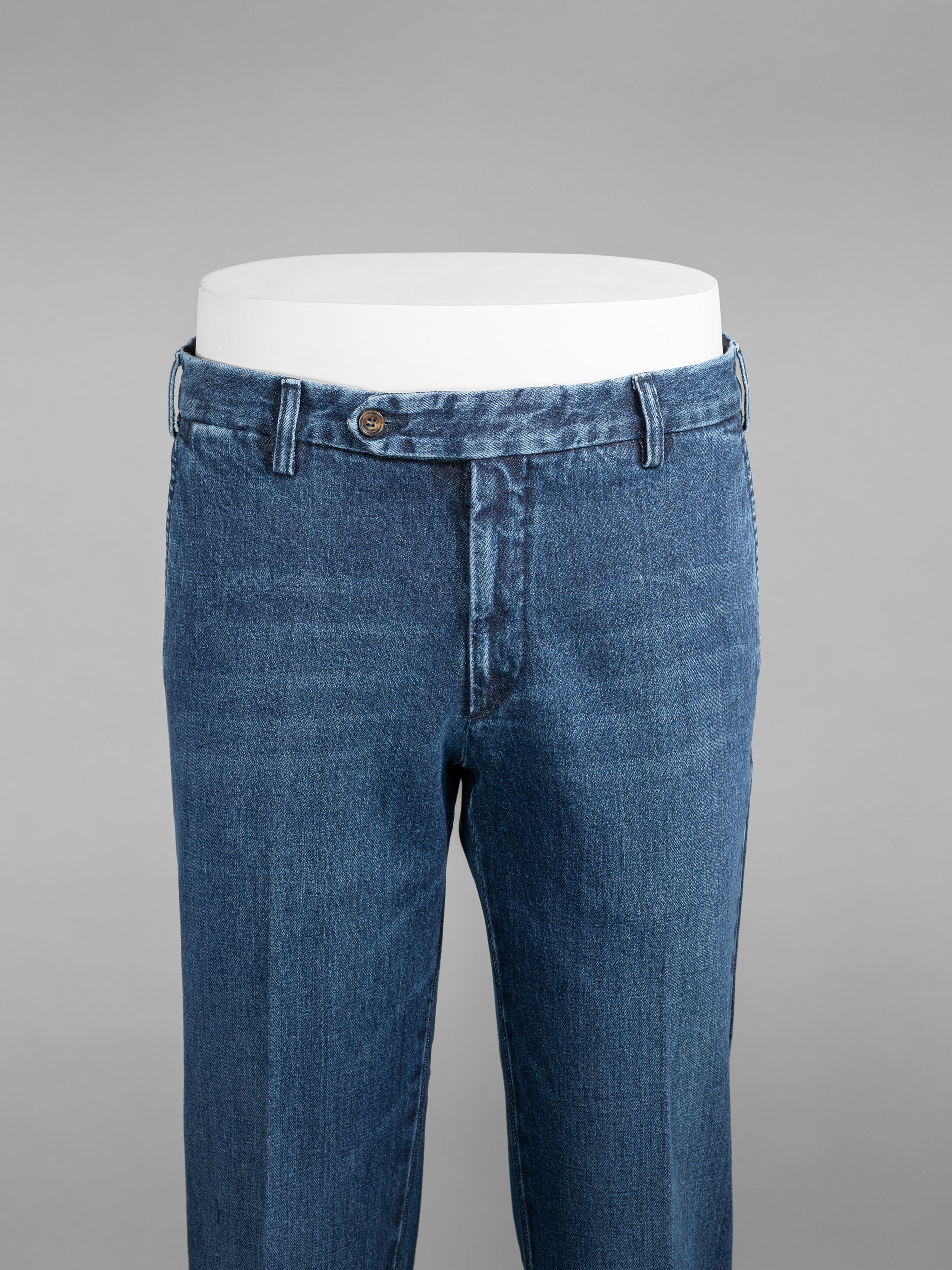 Pantaloni sportivi in cotone denim blu