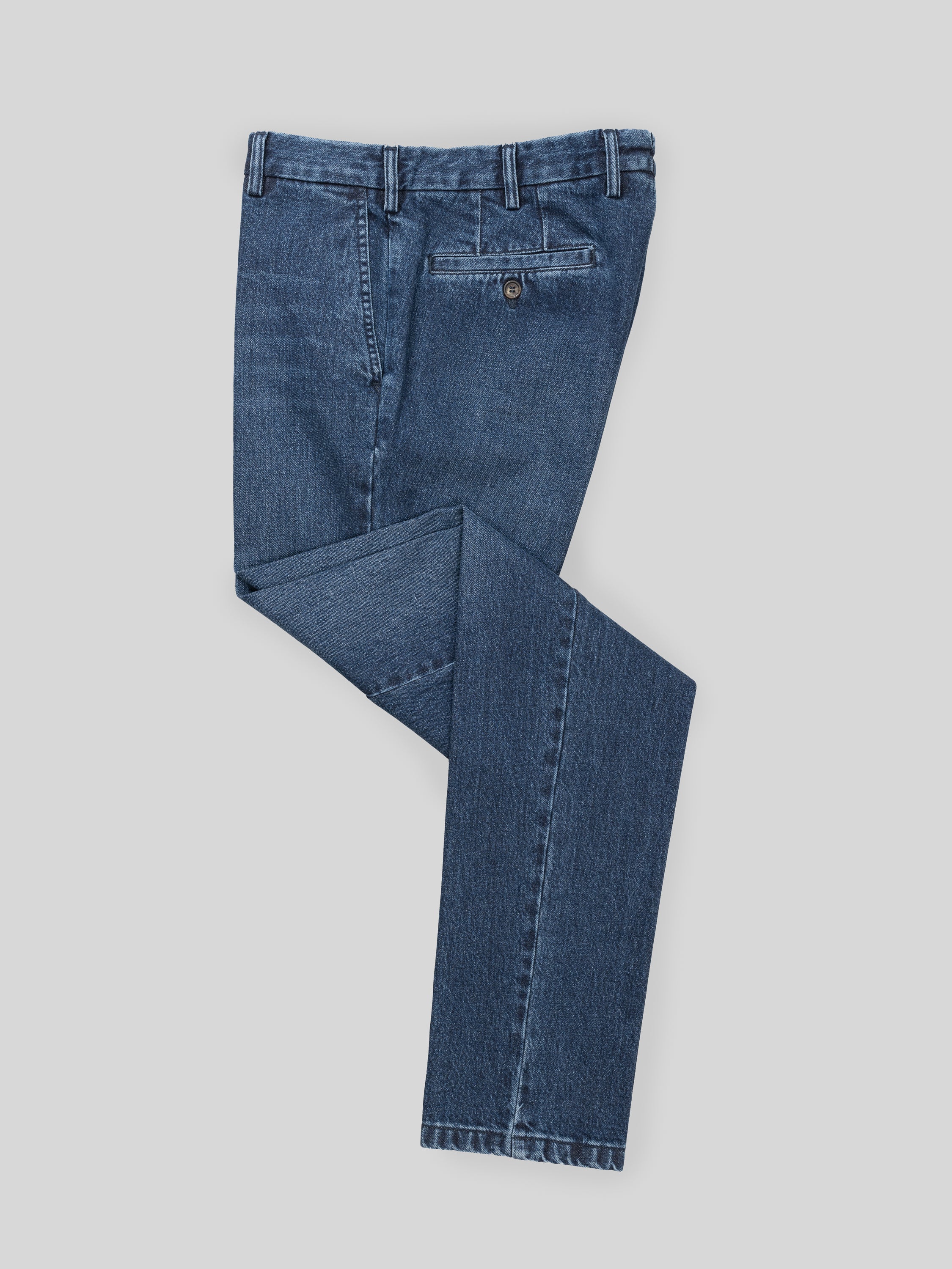 Pantaloni sportivi in cotone denim blu