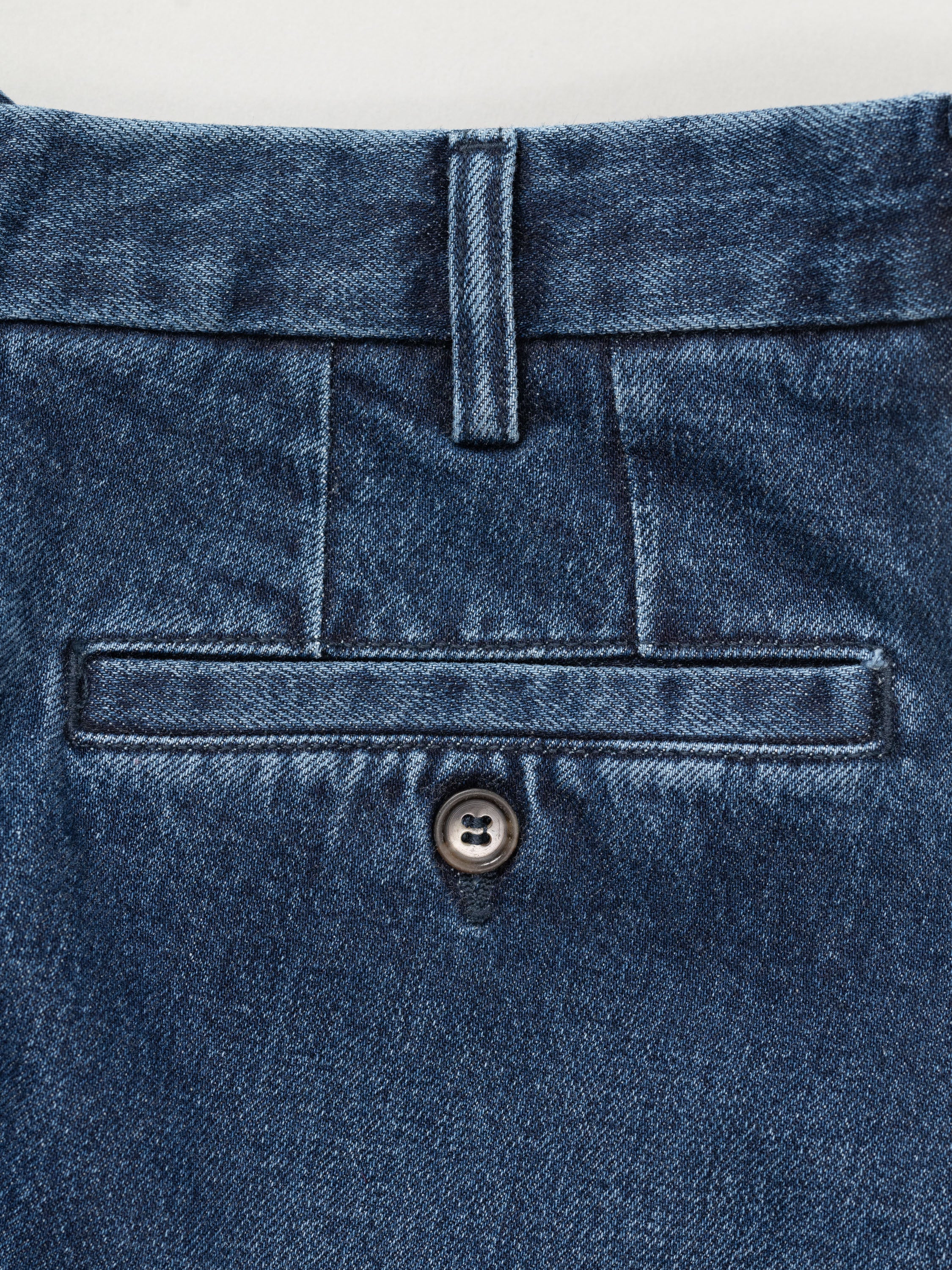 Pantaloni sportivi in cotone denim blu