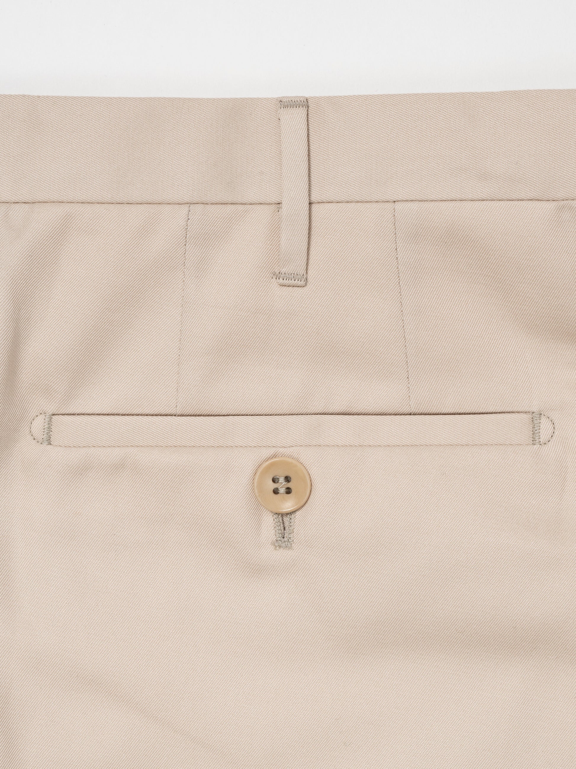 Pantaloni bermuda in cotone supima beige chiaro, vestibilità regolare