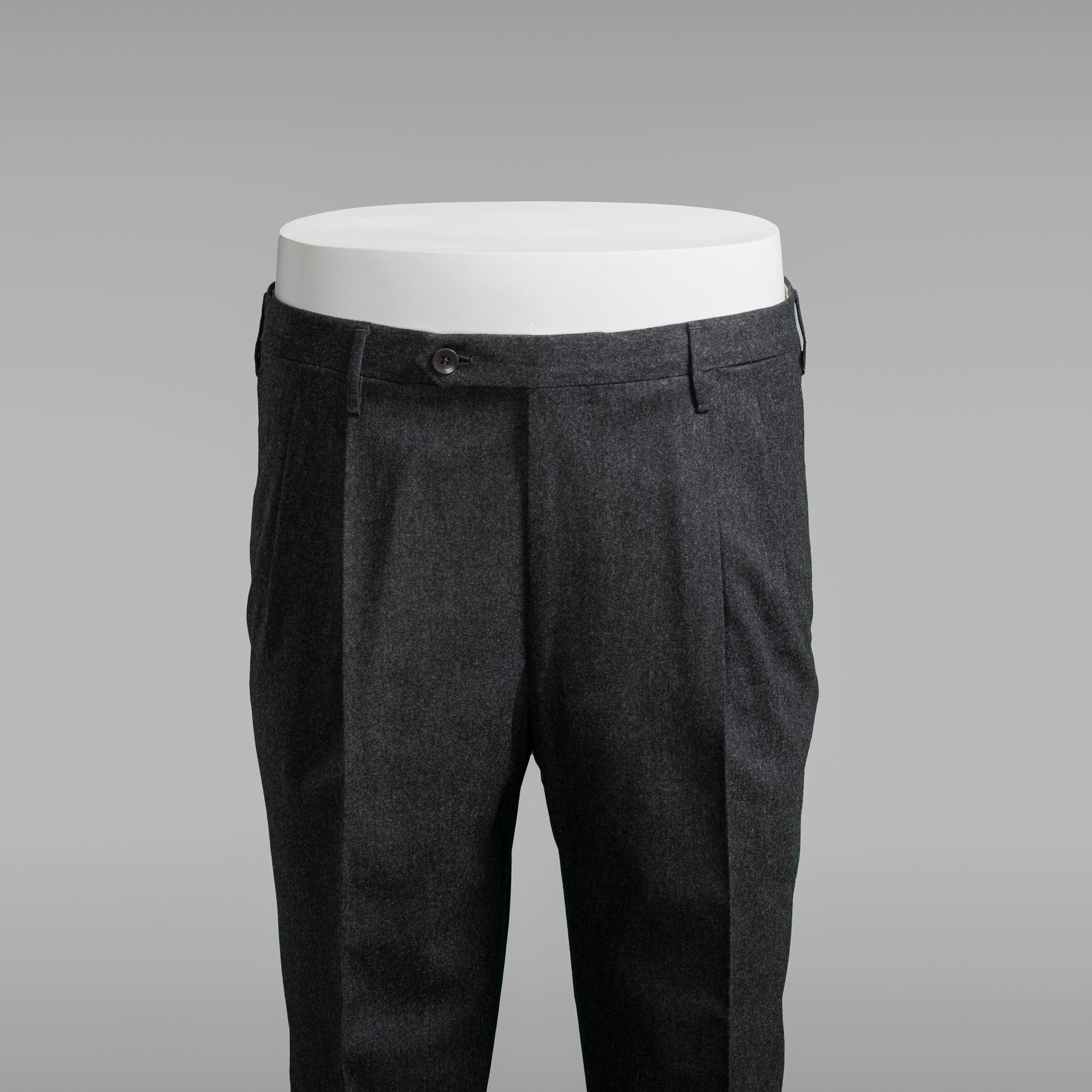 Pantaloni in flanella grigio scuro