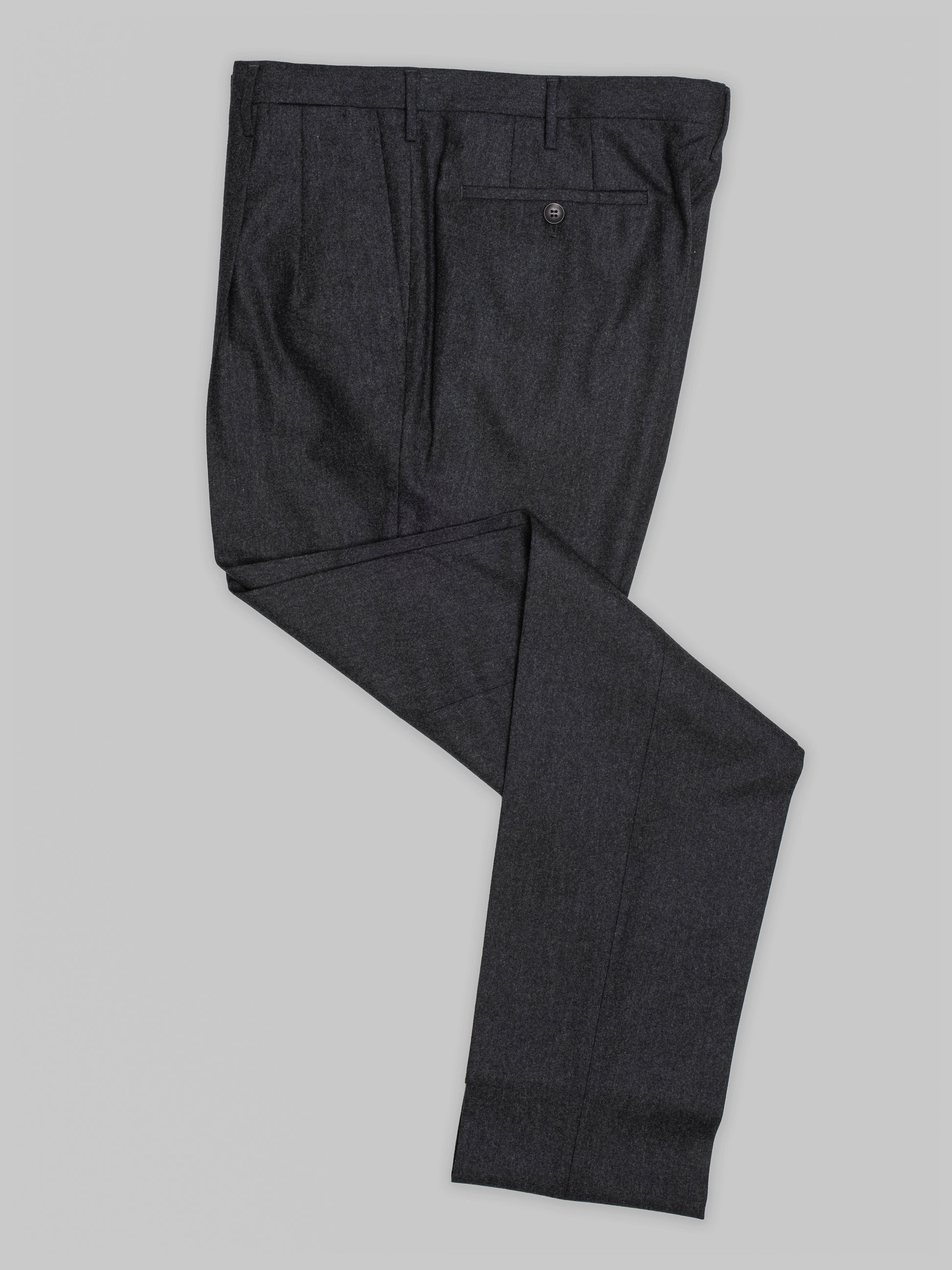 Pantaloni in flanella grigio scuro