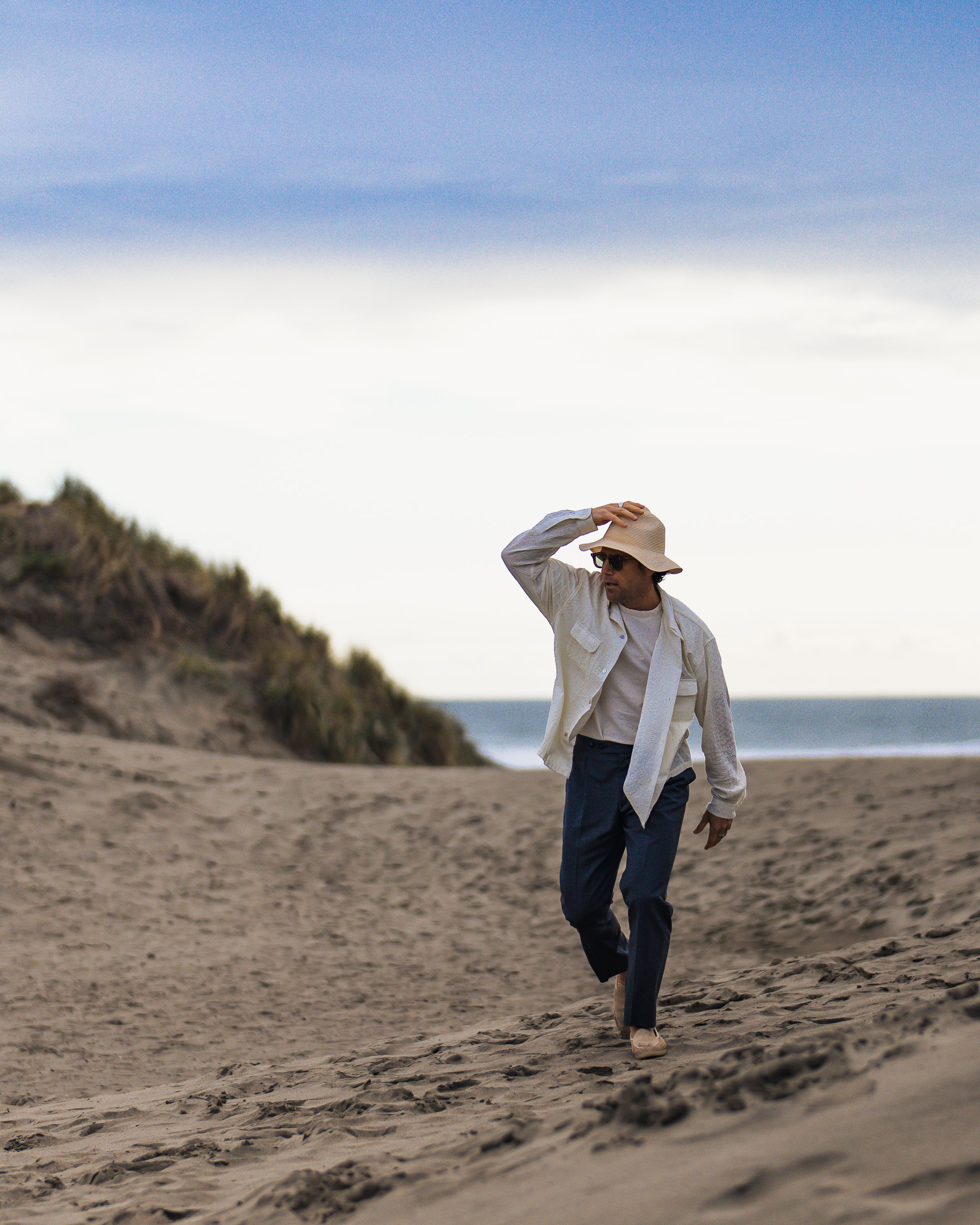 Pantaloni Easy - pantaloni in lana con cintura elastica e 1 pinces