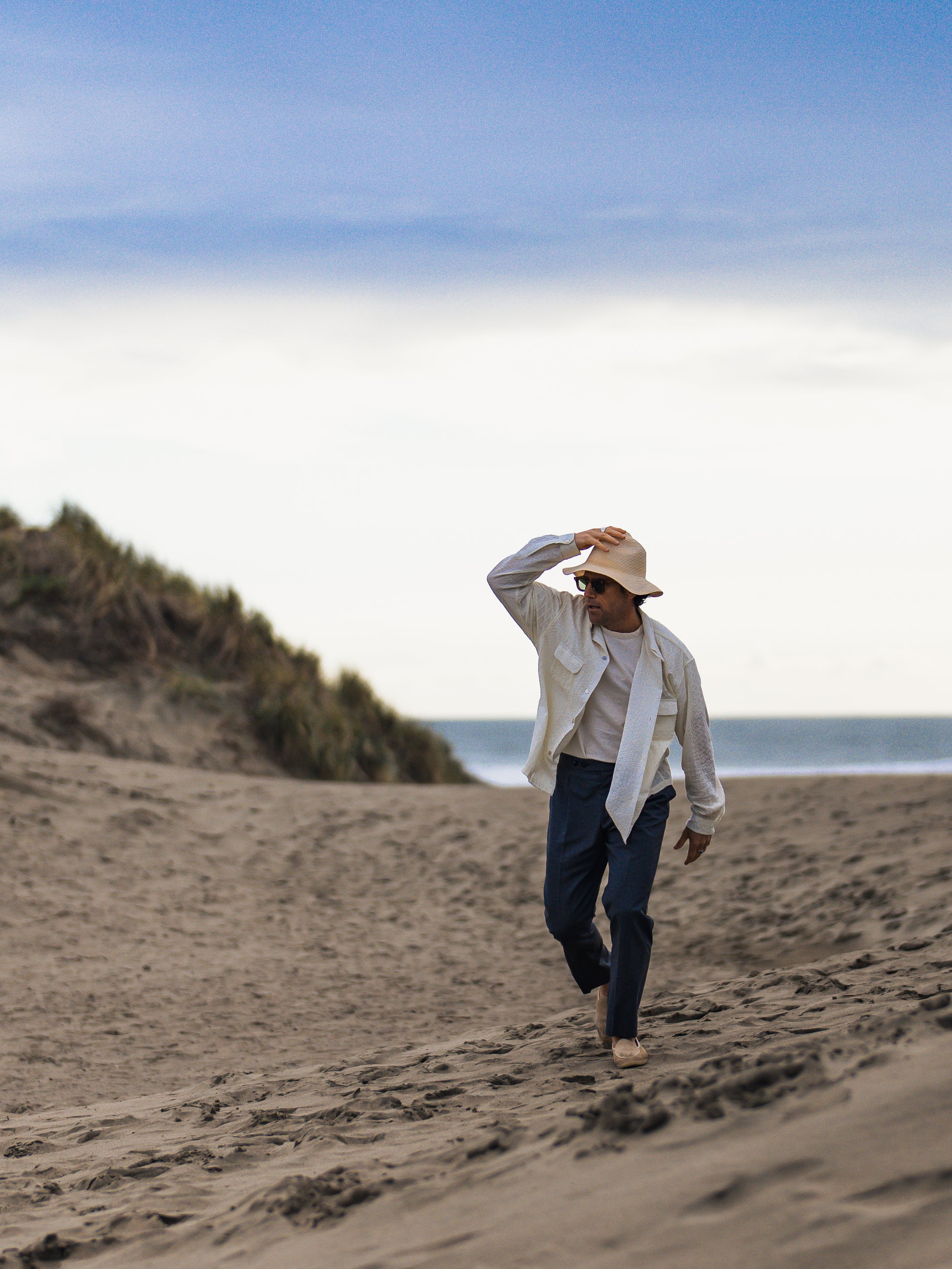 Pantaloni Easy - pantaloni in lana con cintura elastica e 1 pinces