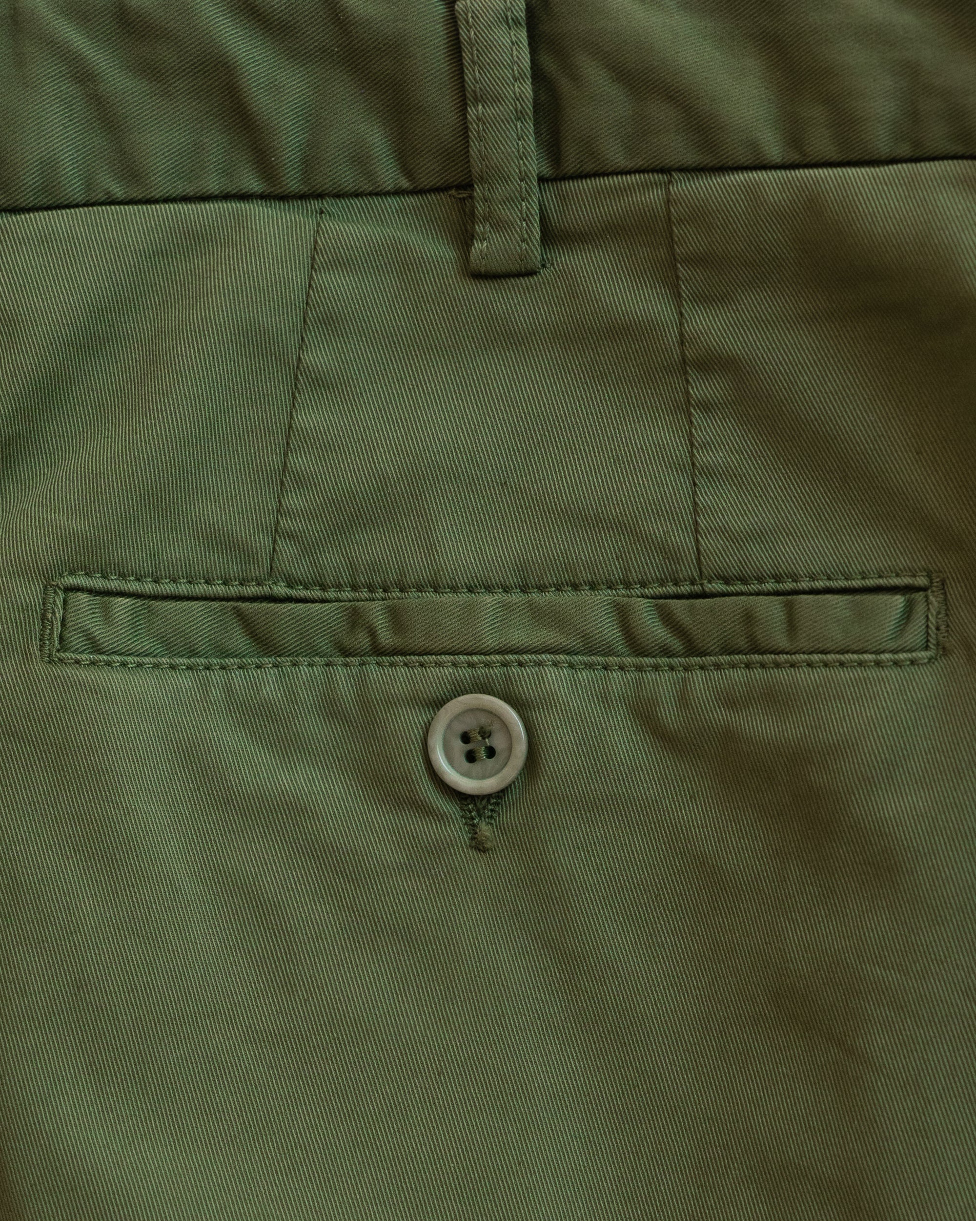 Green cotton supima sport trousers
