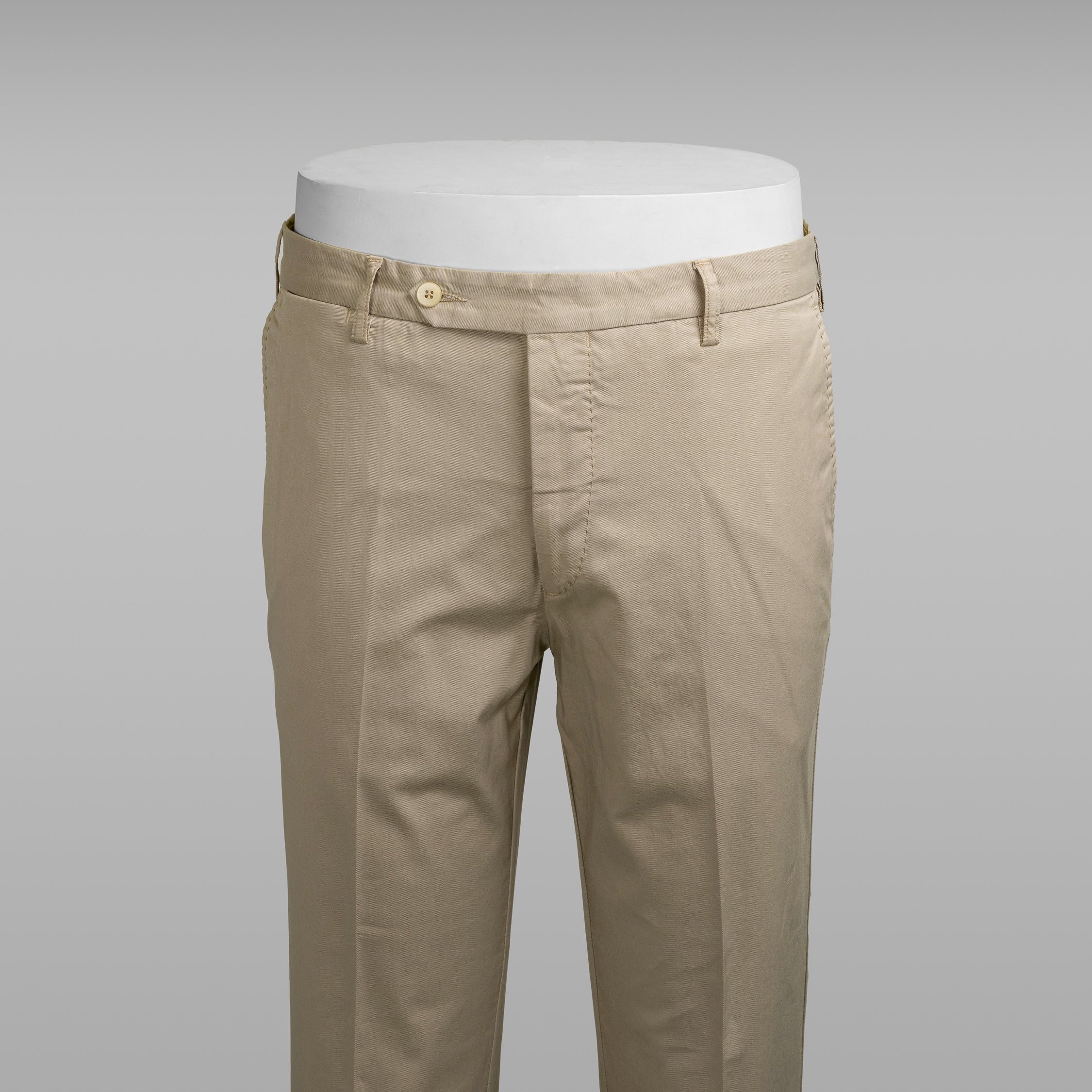 Pantaloni sportivi in cotone supima beige