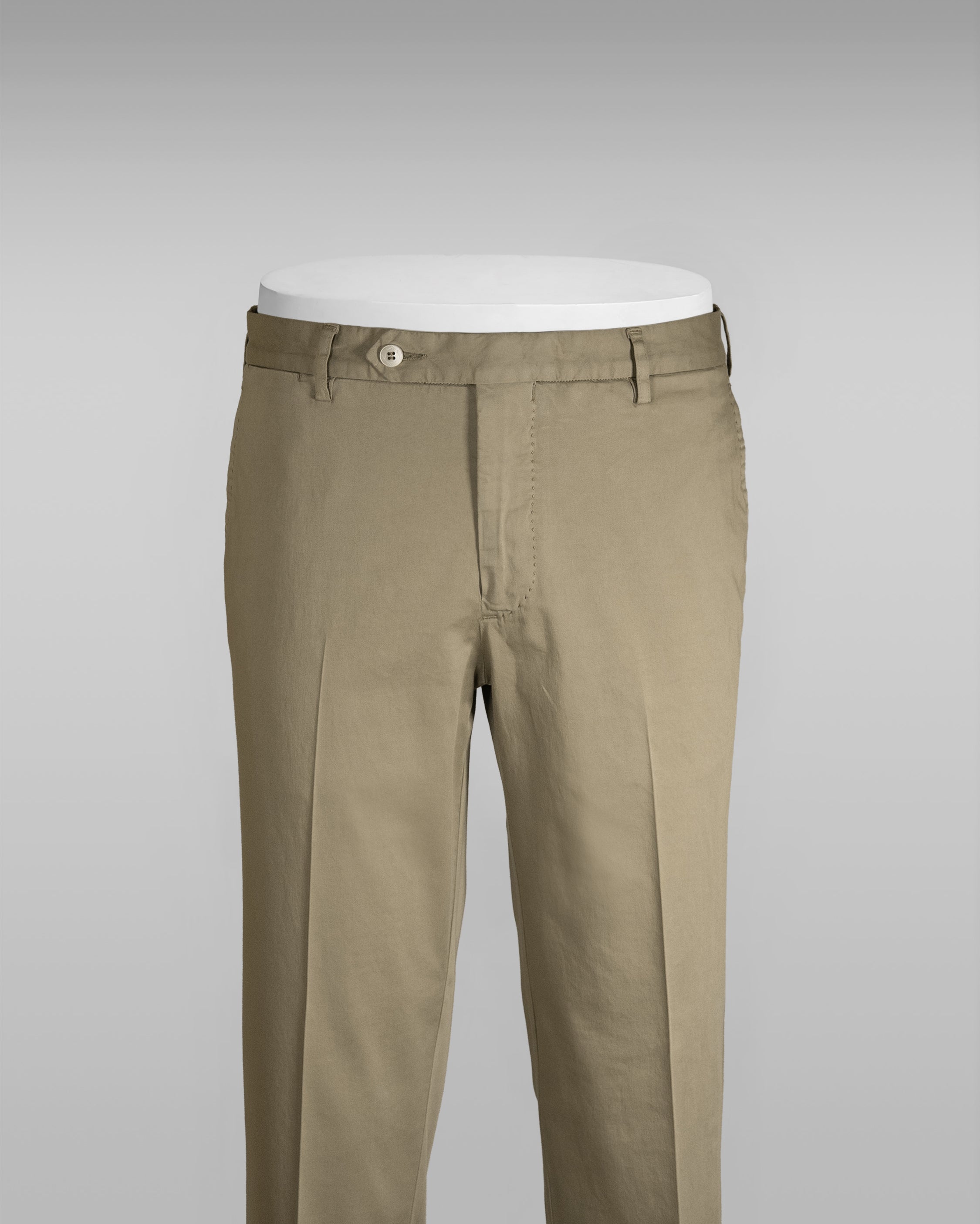 Mastic beige satin cotton silk sport trousers