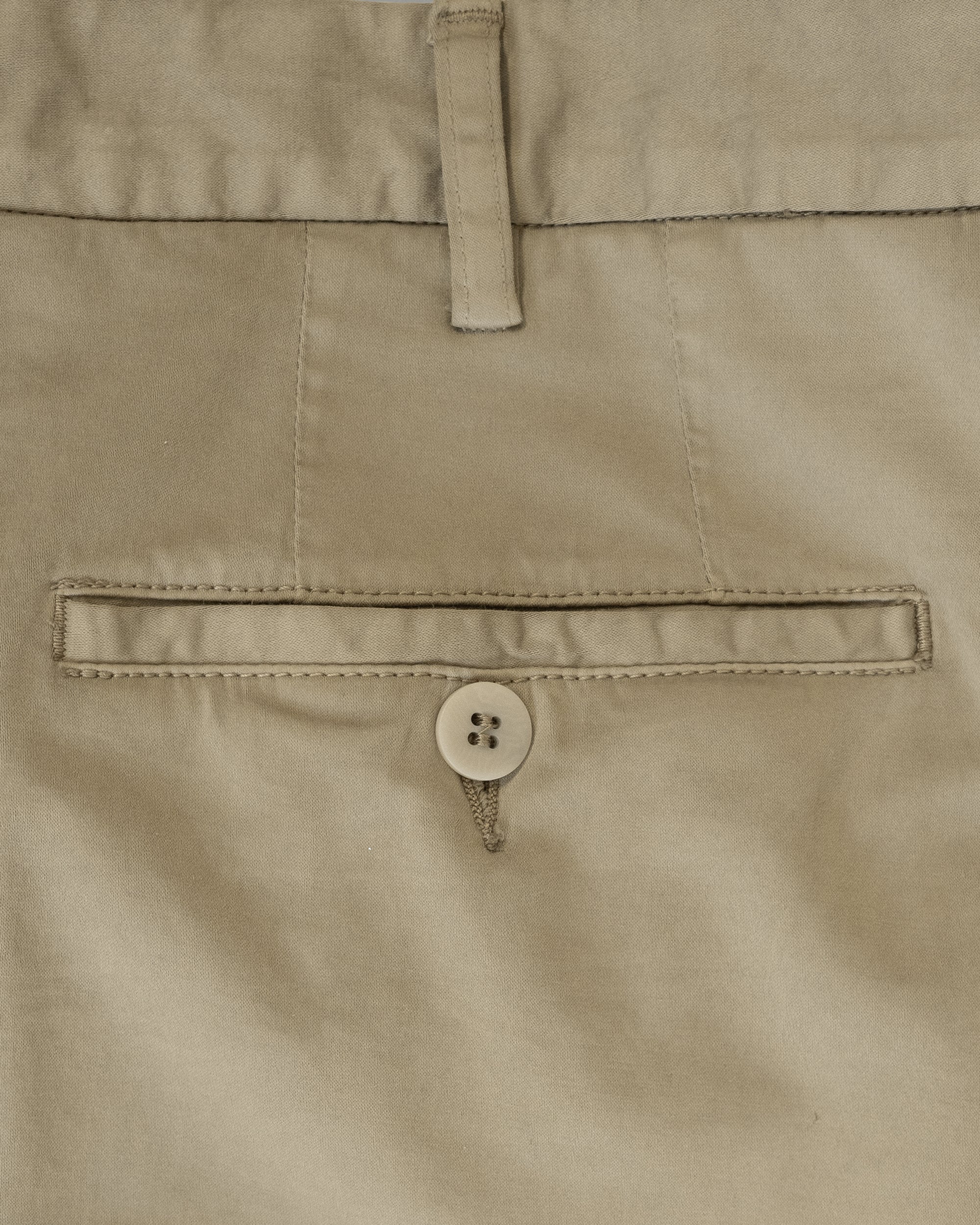 Mastic beige satin cotton silk sport trousers